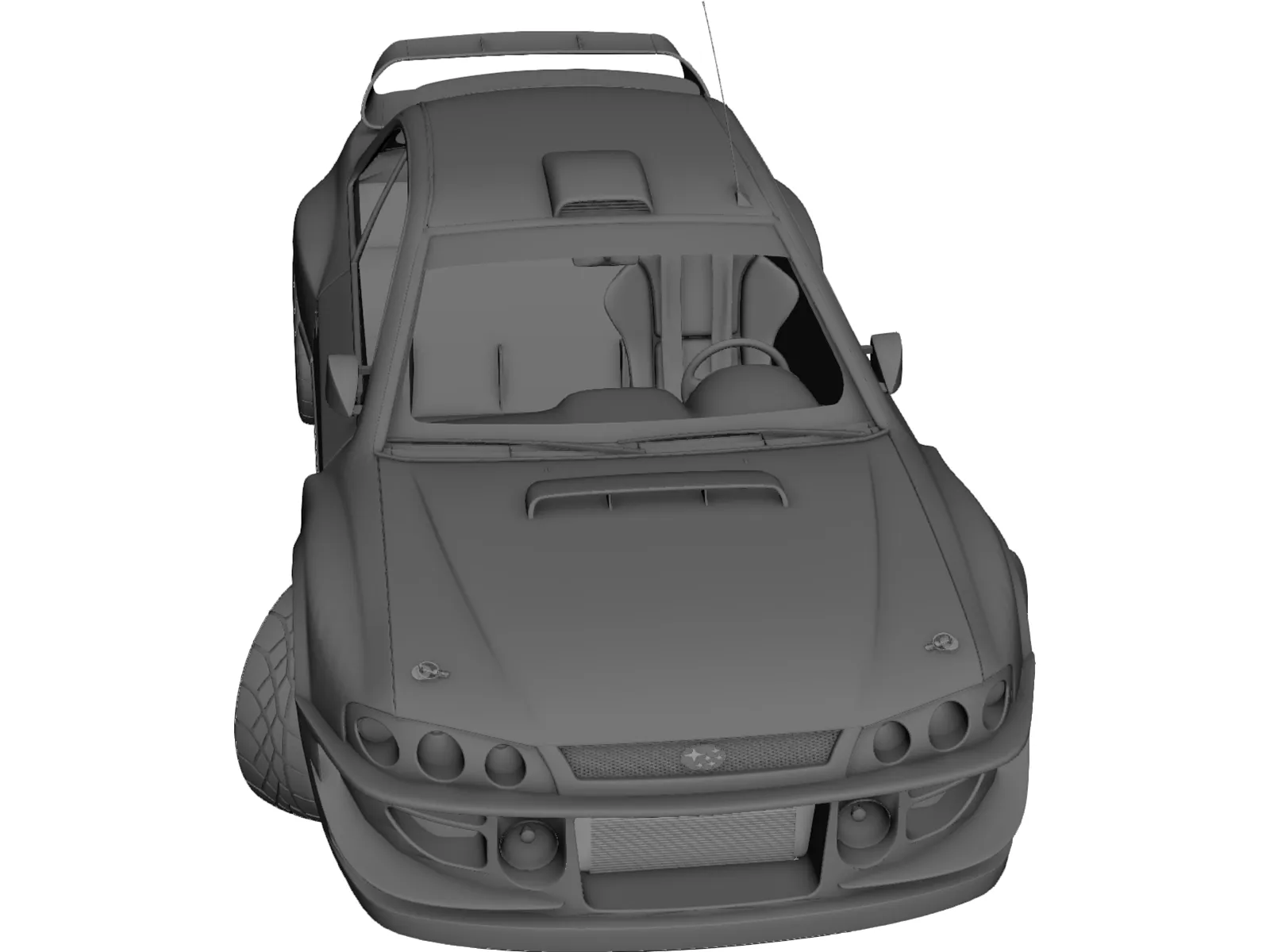 Subaru Impreza [Tuned] 3D Model main preview