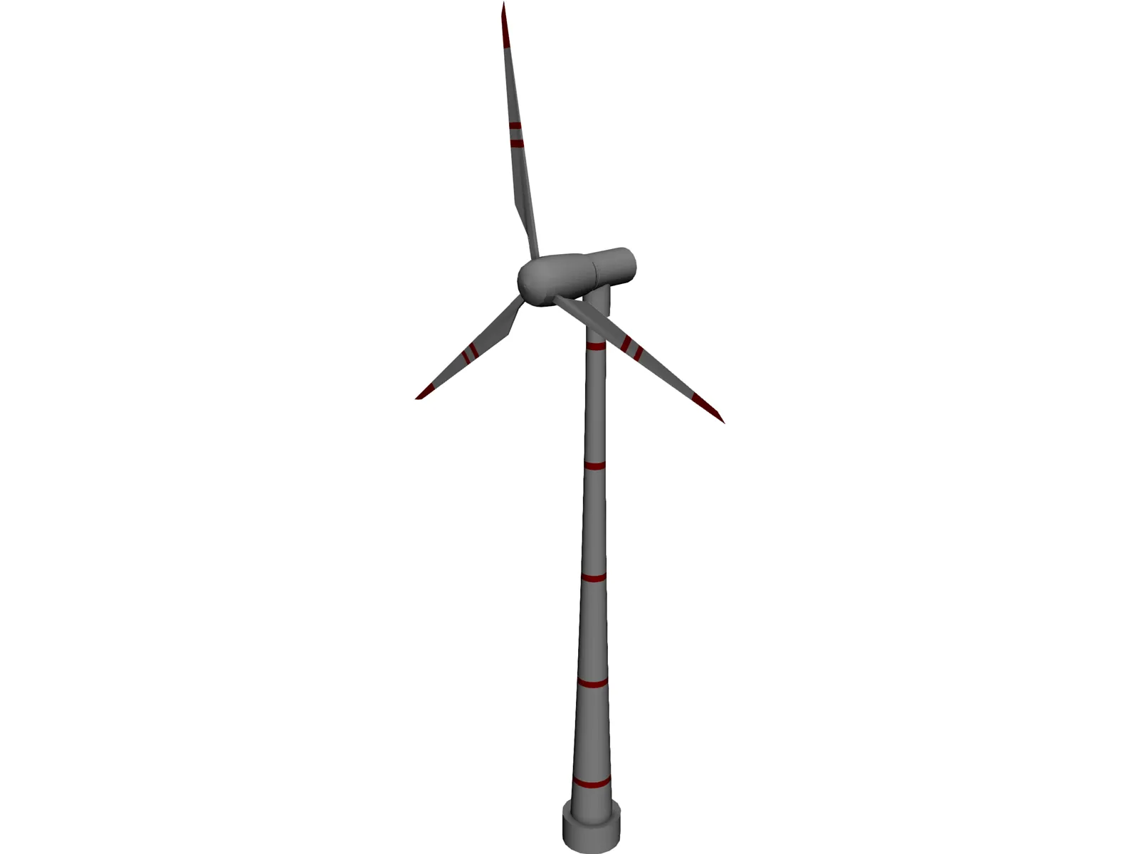 Wind Turbine 3D Model main preview
