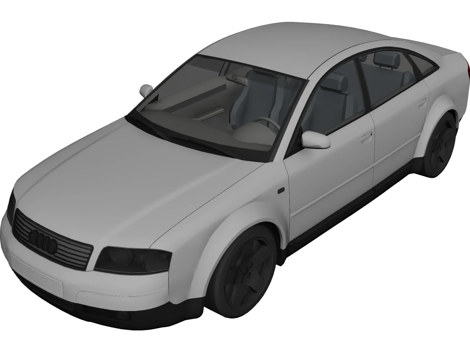 Audi A6 3D Model main preview