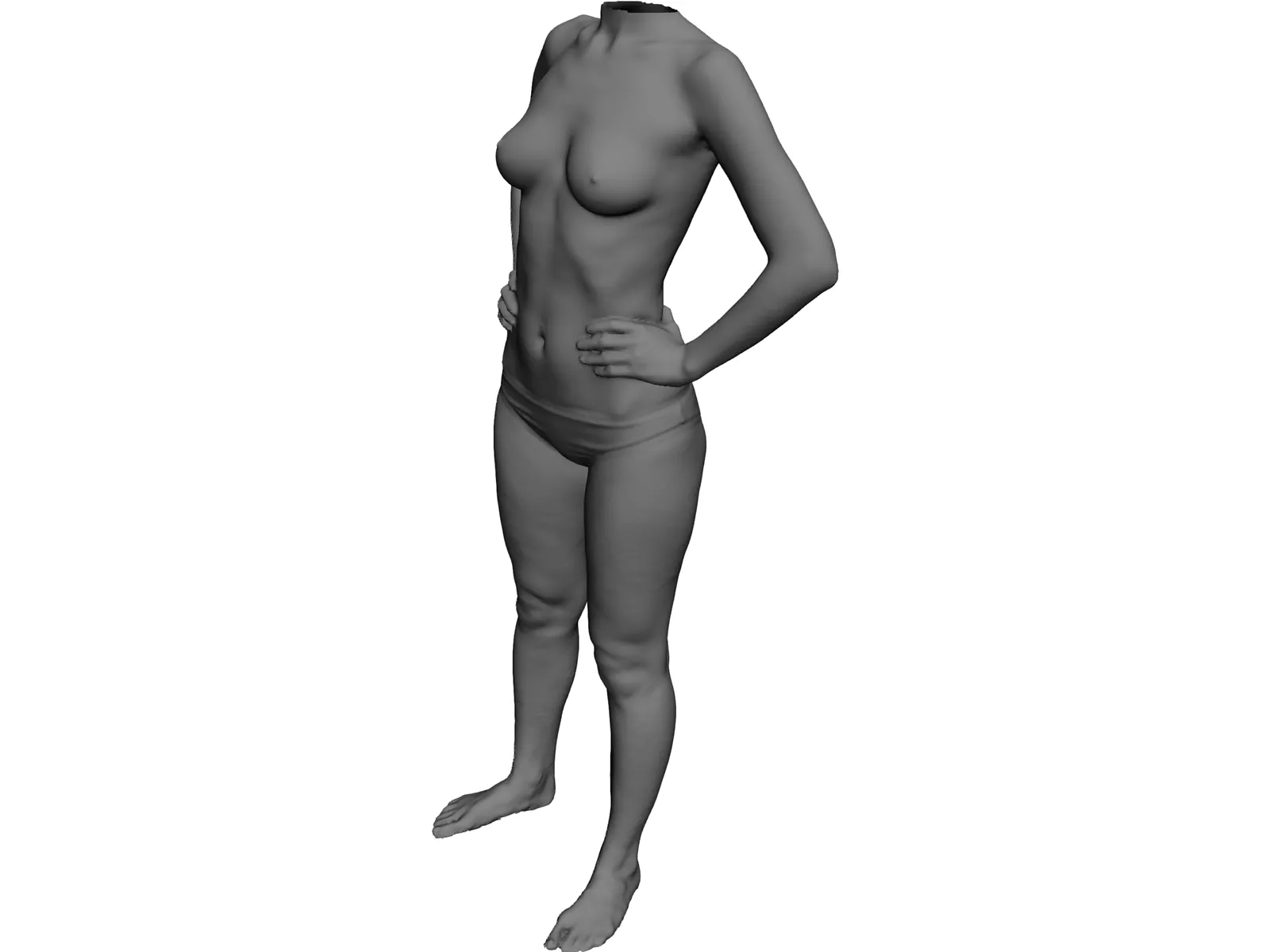 Woman Body 3D Model main preview