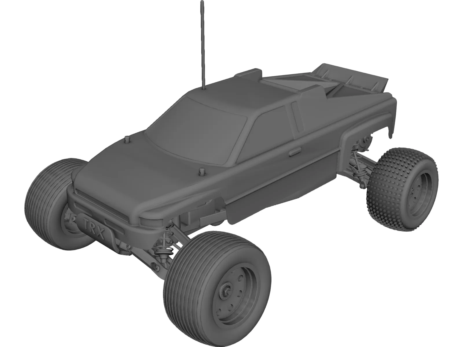 Traxxas Rustler RC Car 3D Model main preview