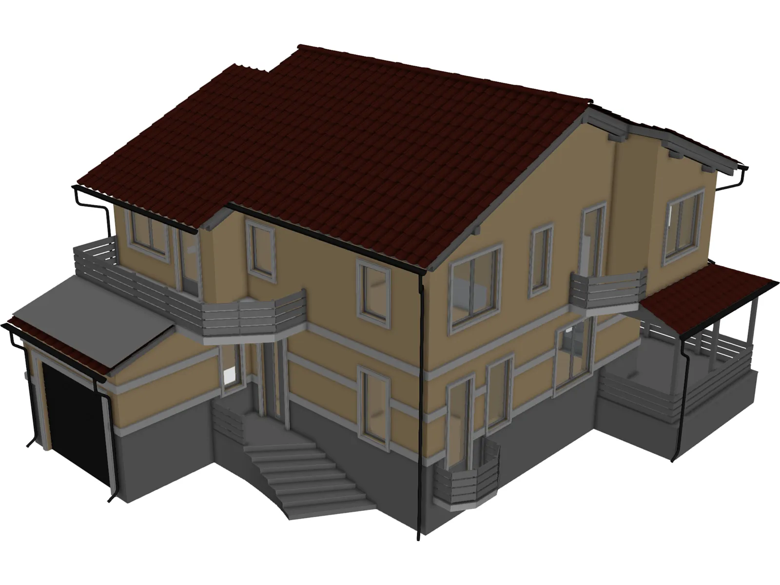 Cottage 3D Model main preview
