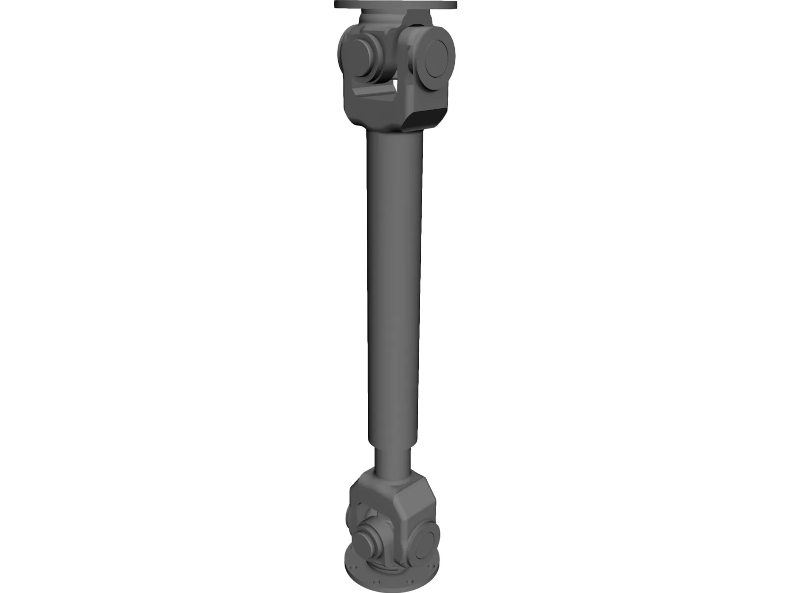 Cardan Shaft 3D Model main preview
