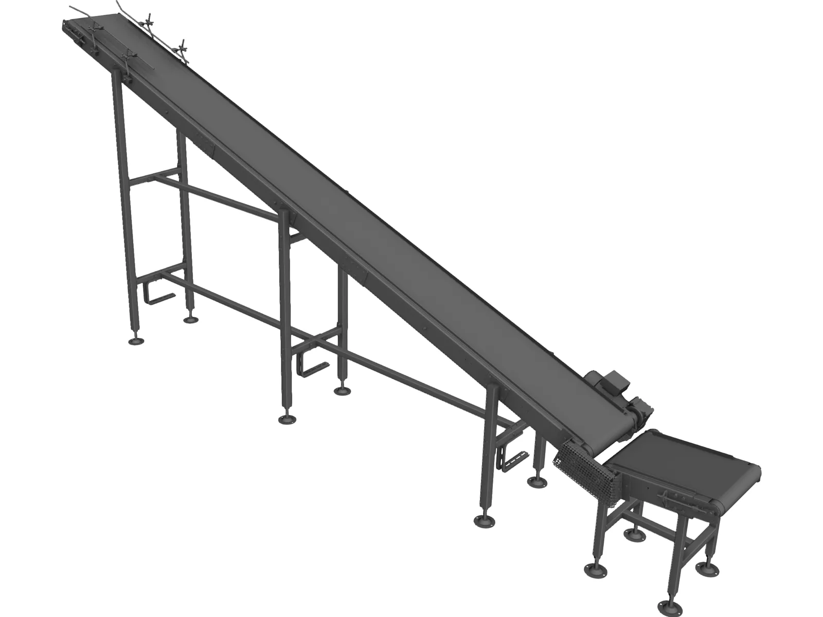 Conveyor Belt 3D Model main preview