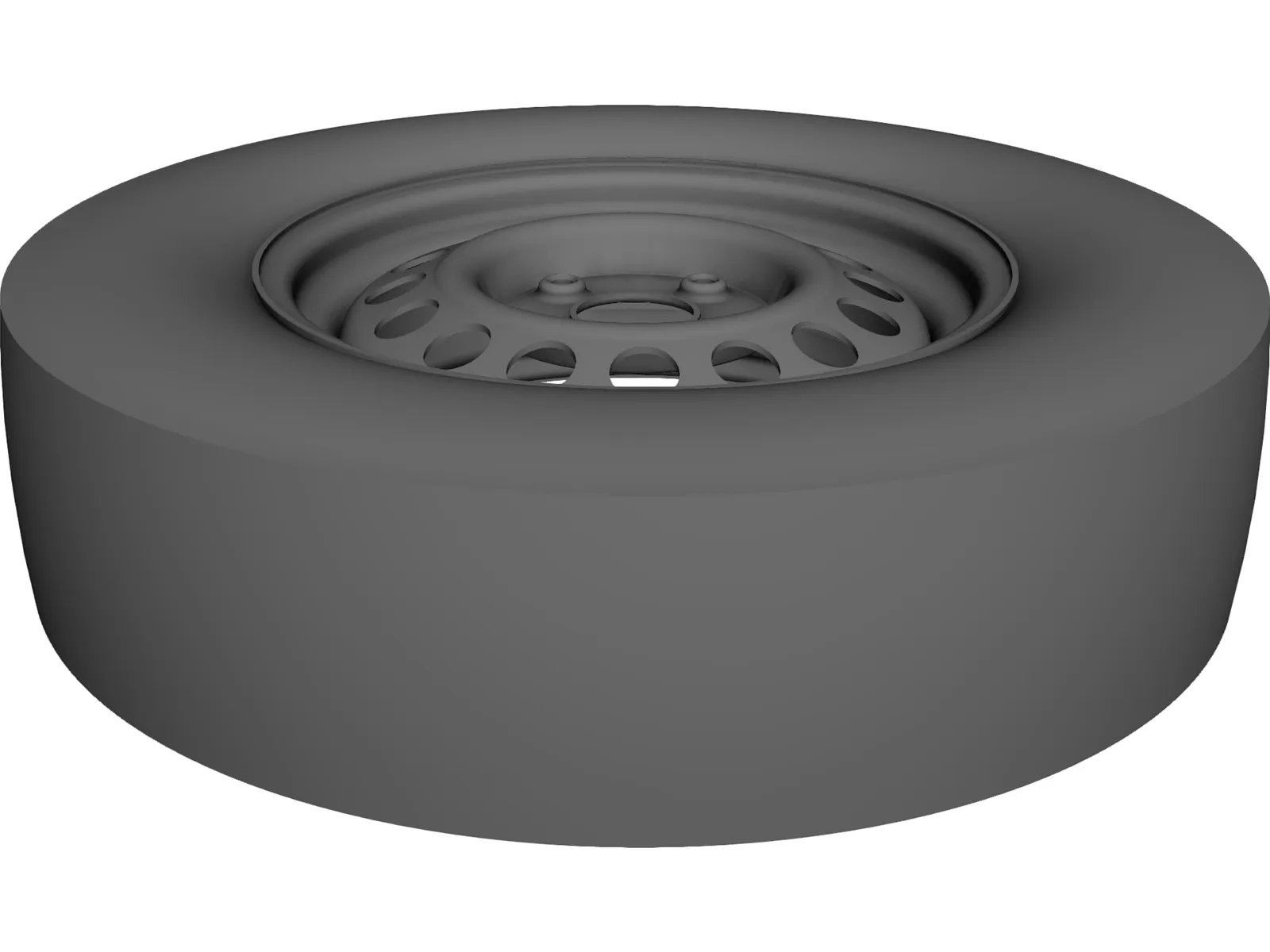 Steel Rim 14 Inch 3D Model main preview