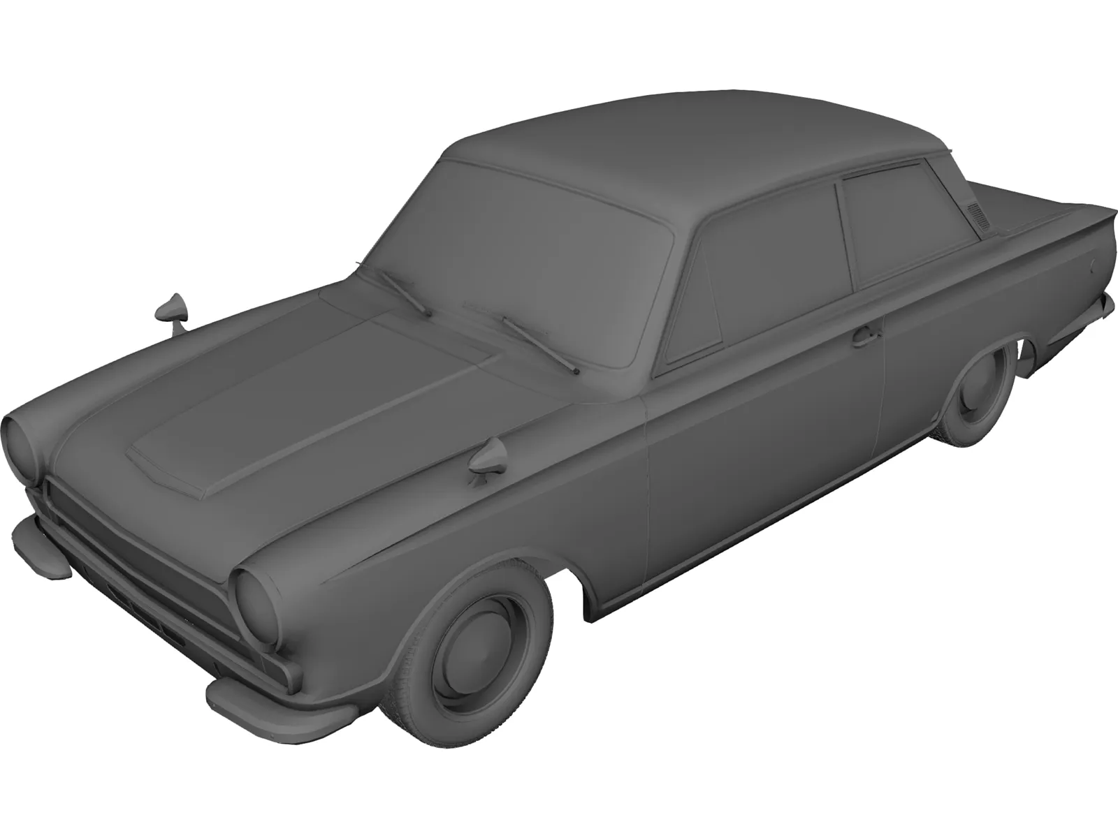 Ford Lotus Cortina (1966) 3D Model main preview