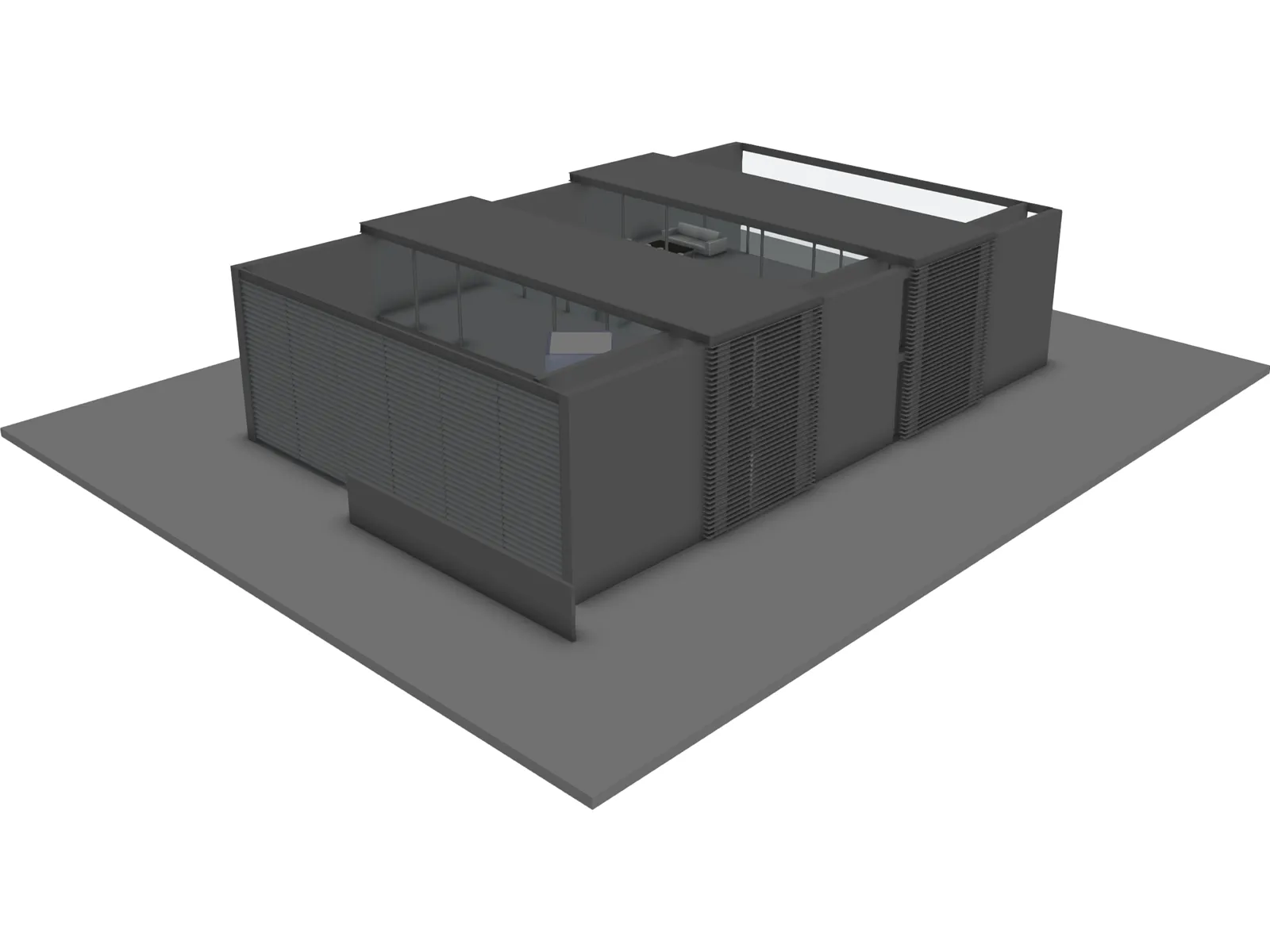 Modern House 3D Model main preview