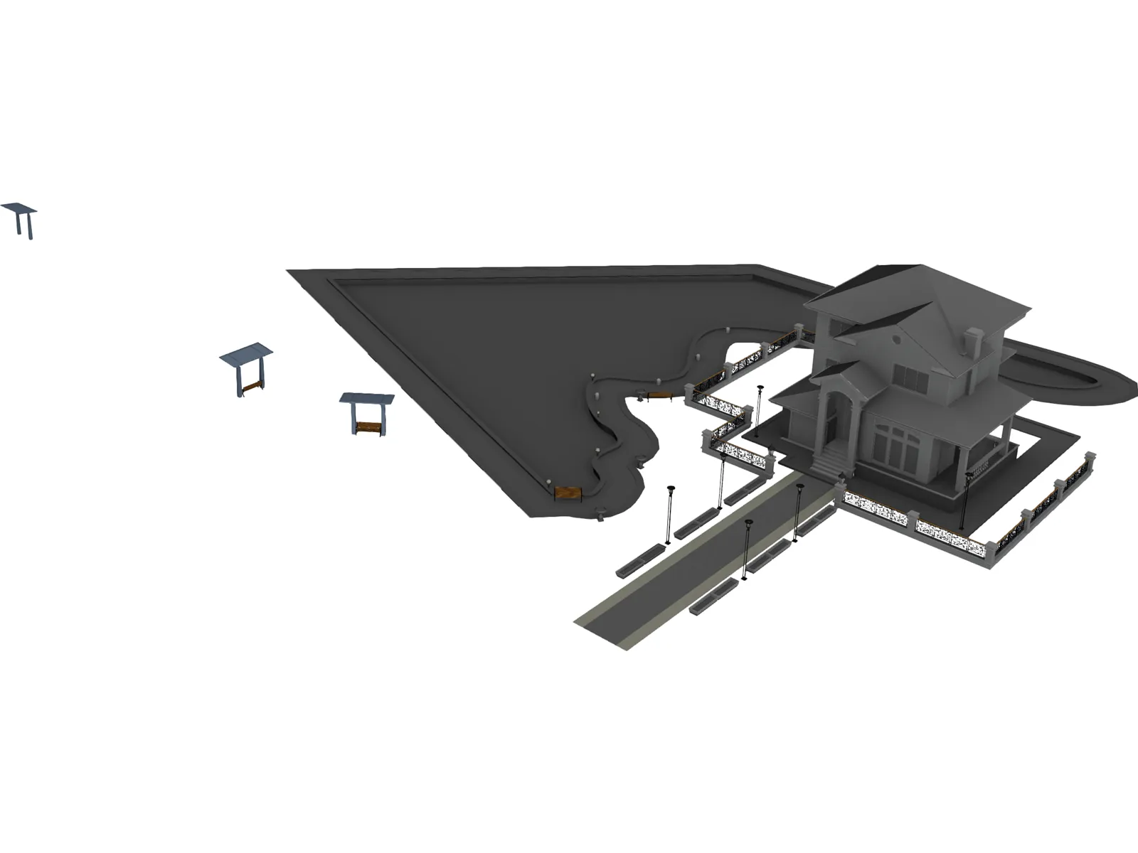 Villa 2000 3D Model main preview