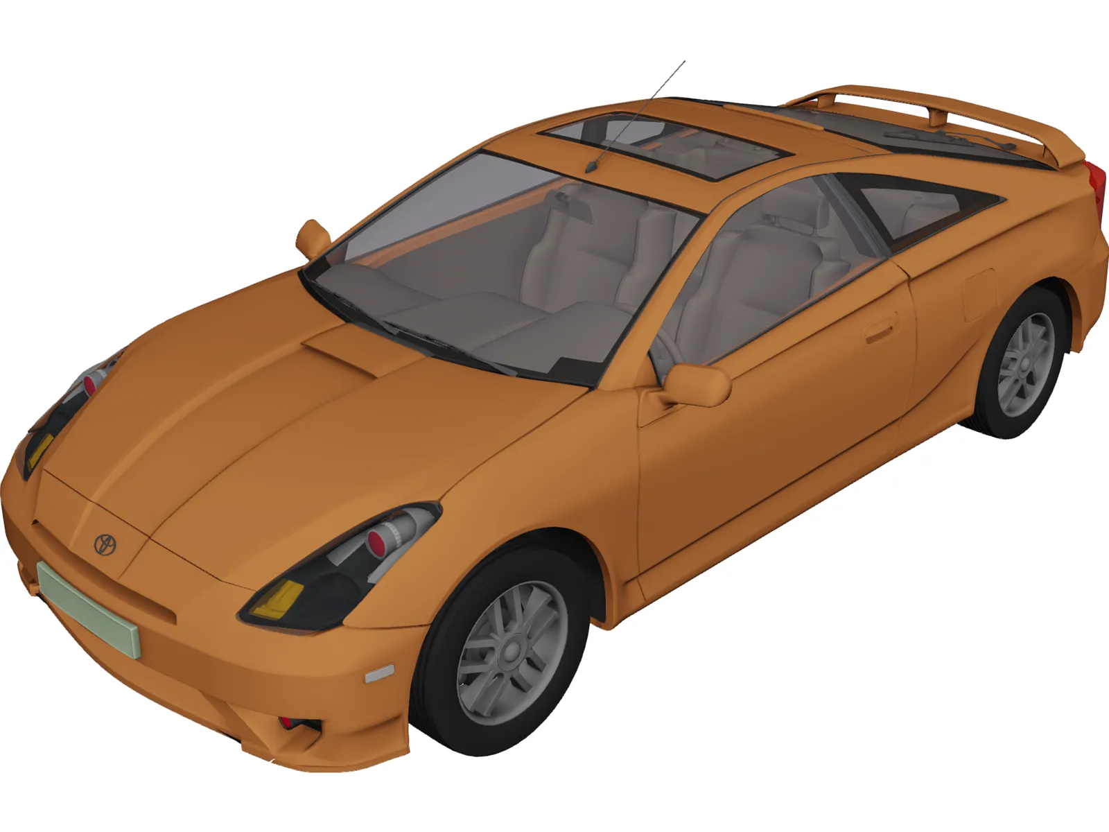 Toyota Celica (2009) 3D Model main preview