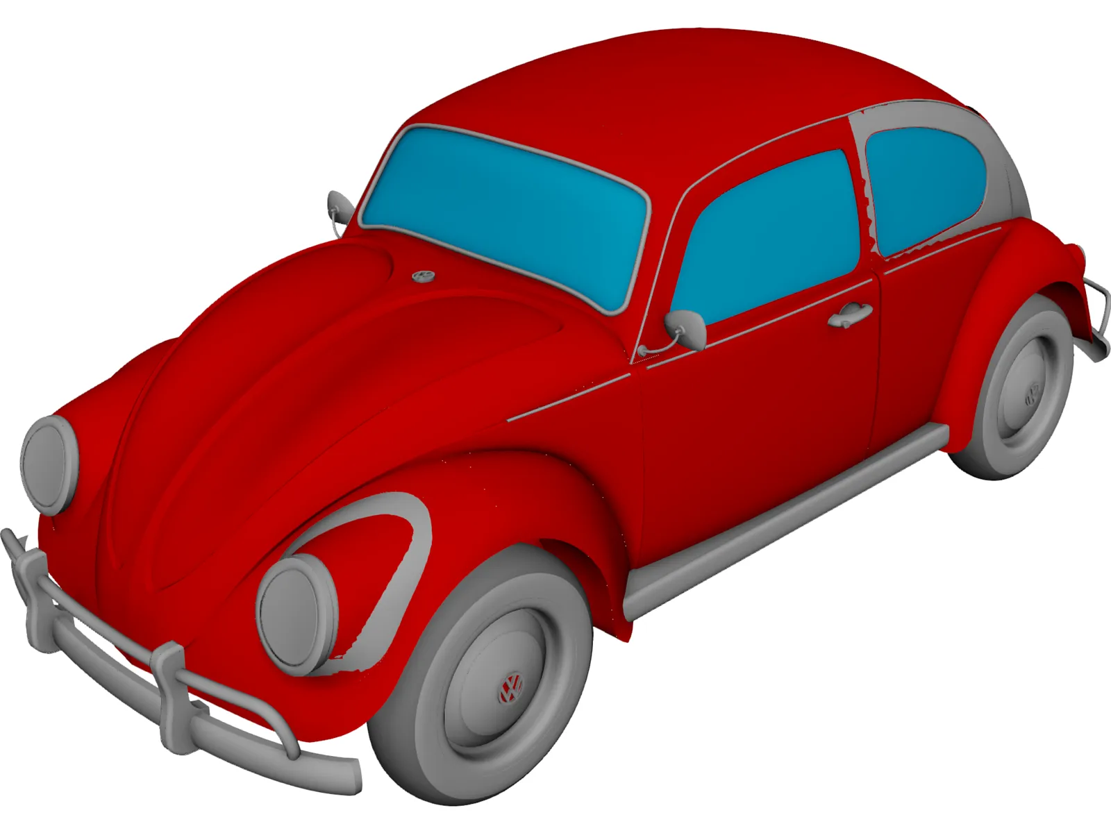 Volkswagen Beetle 3D Model main preview