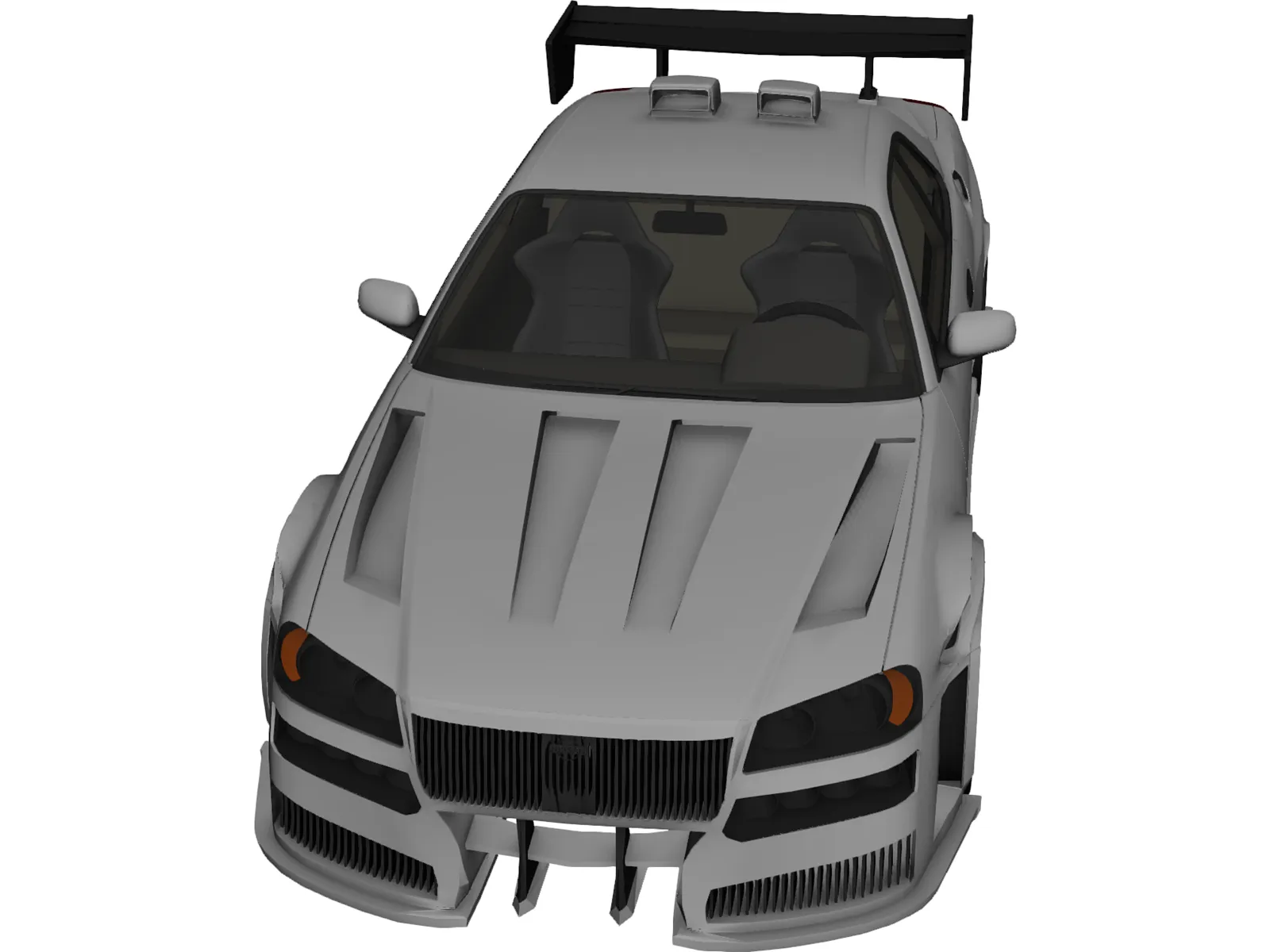 Nissan Skyline [Tuned] 3D Model main preview