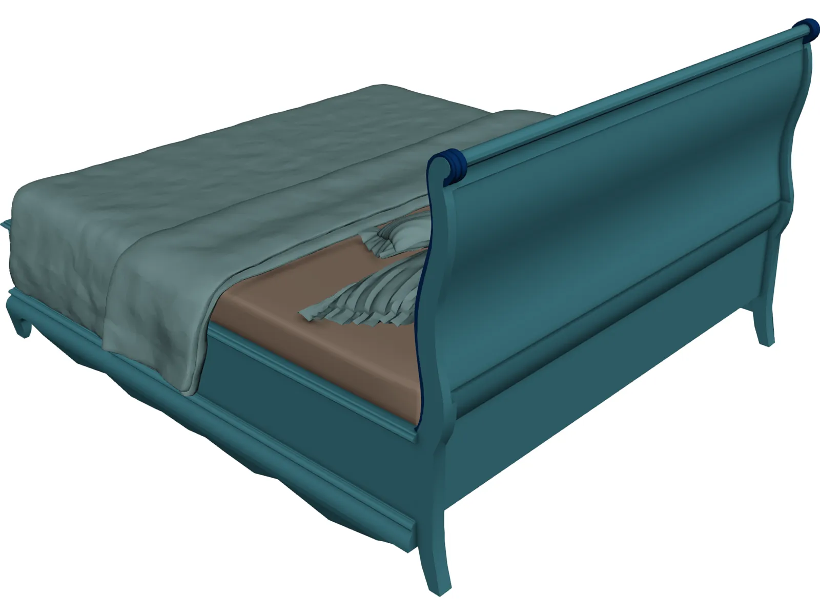 Slay Bed 3D Model main preview