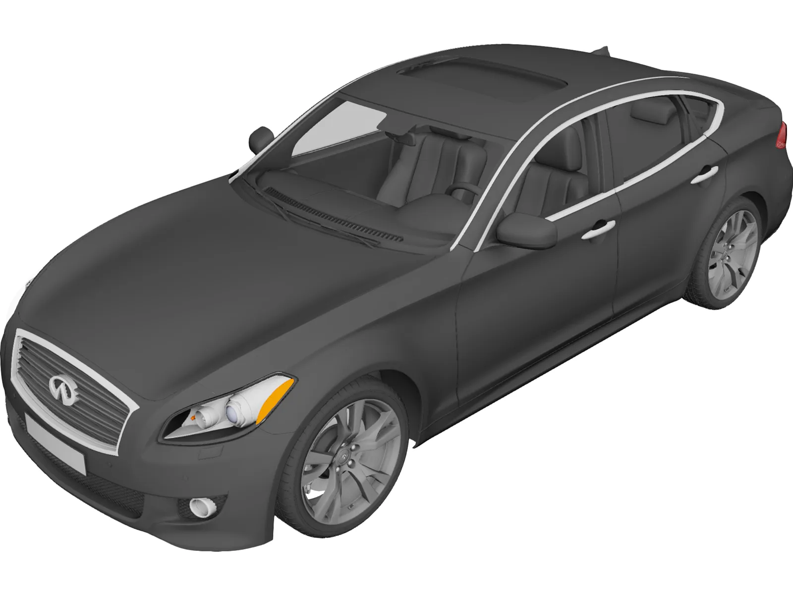 Infiniti M56S 3D Model main preview