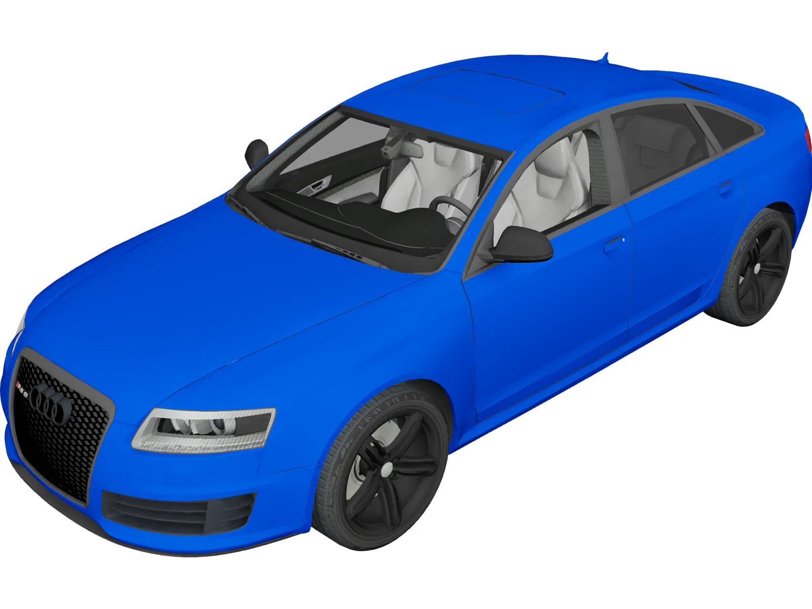 Audi RS6 (2008) 3D Model main preview
