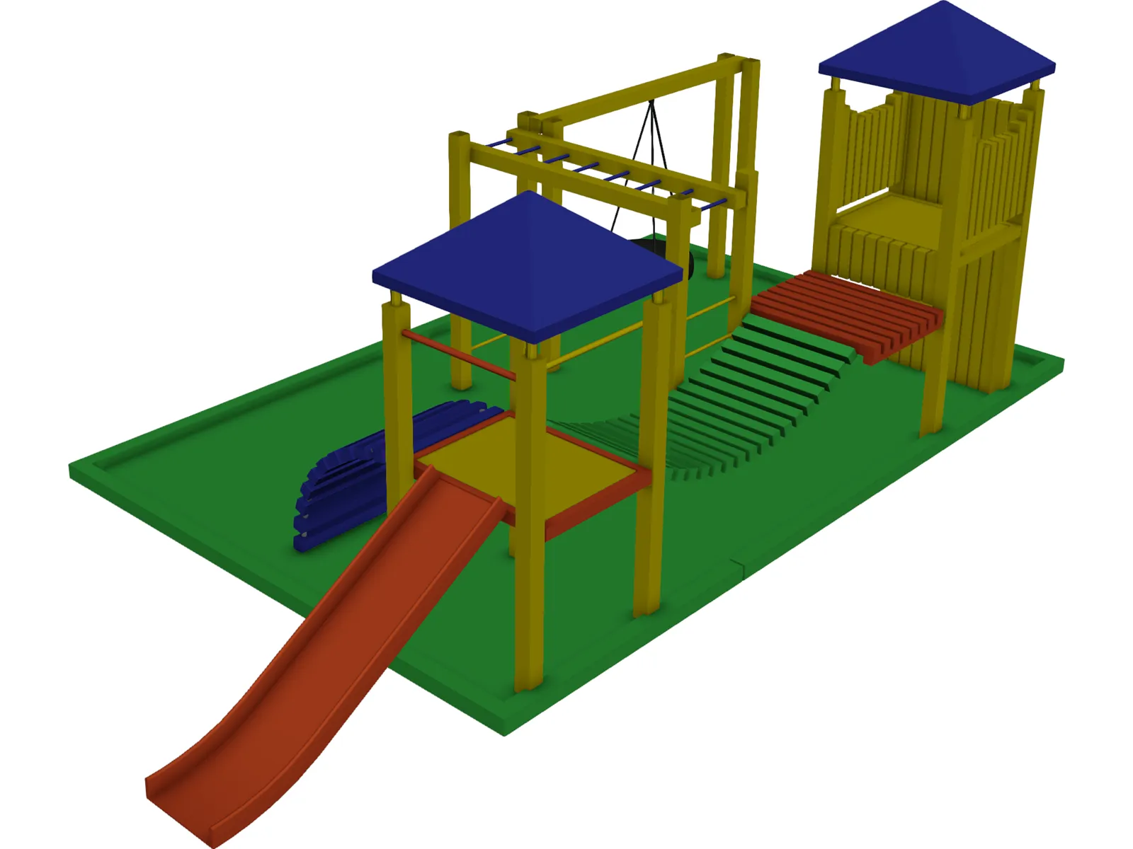Children Playground 3D Model main preview