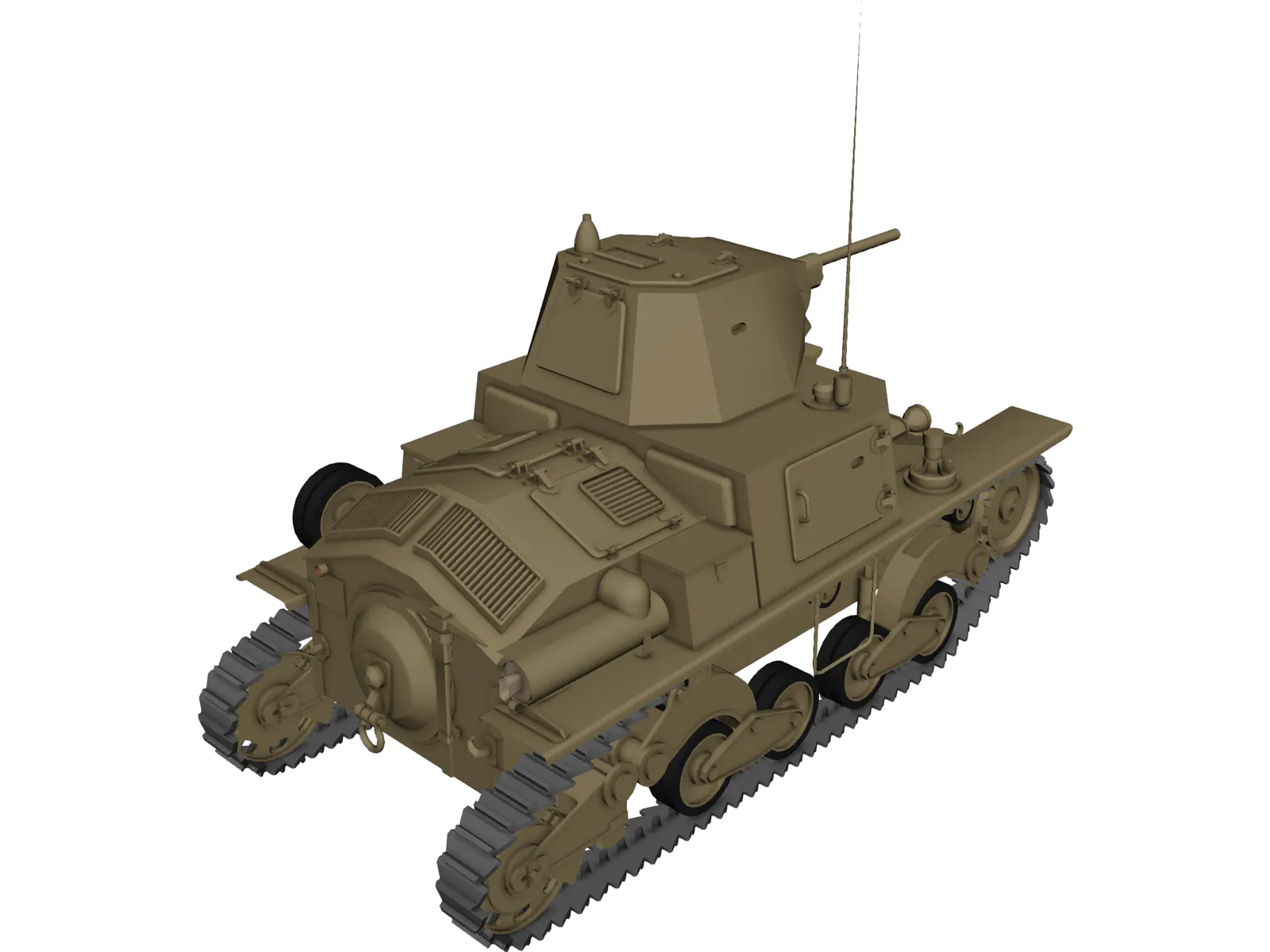Fiat Ansaldo L6-40 3D Model main preview