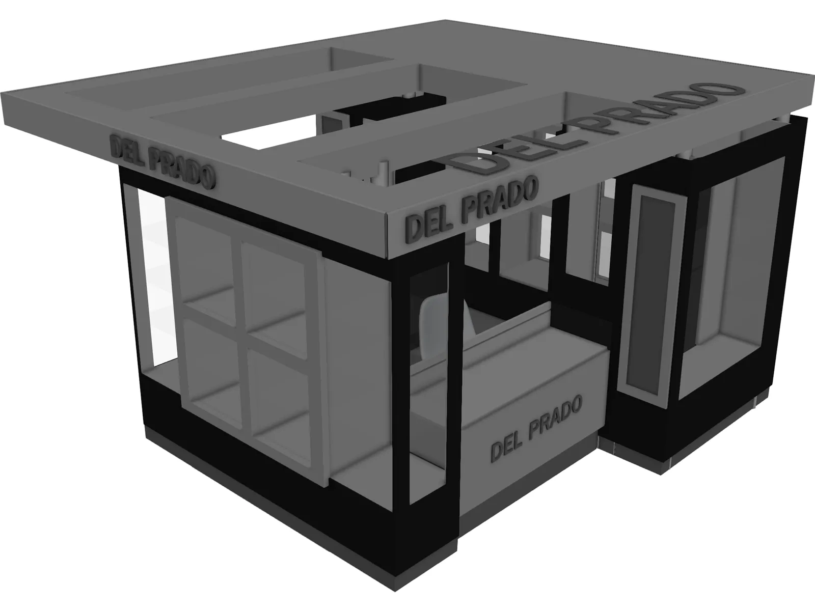Muebles Shopping 3D Model main preview