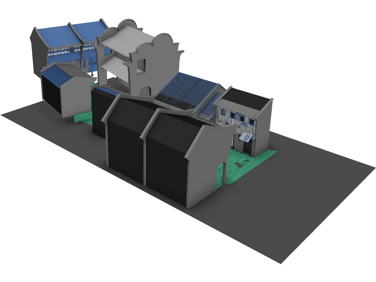 Old Town 3D Model main preview