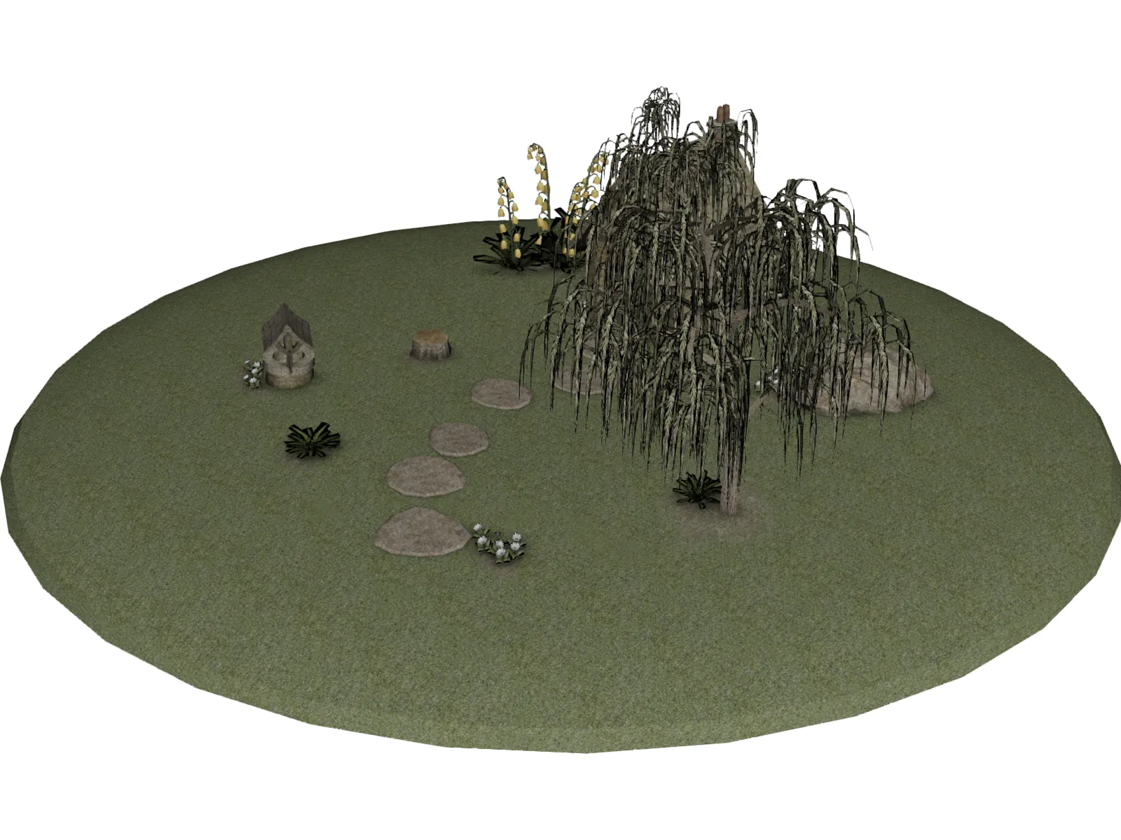 Garden 3D Model main preview