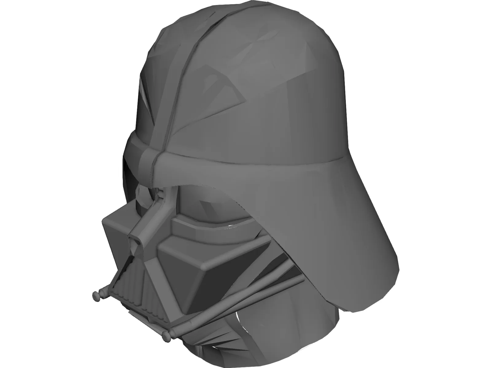 Star Wars Darth Vader Mask 3D Model main preview