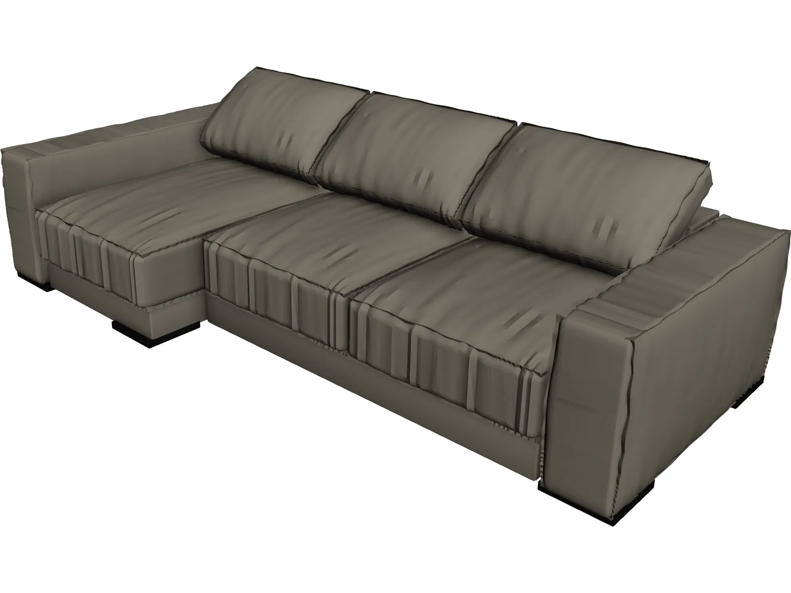 Baxter Budapest Sofa 3D Model main preview