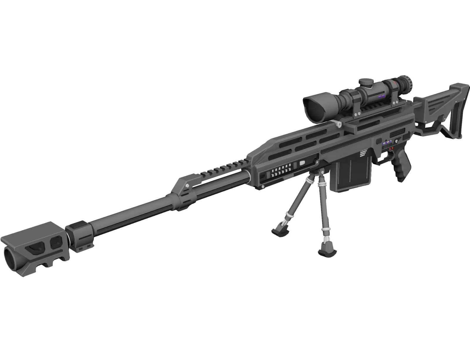 Coalition Rifle 3D Model main preview