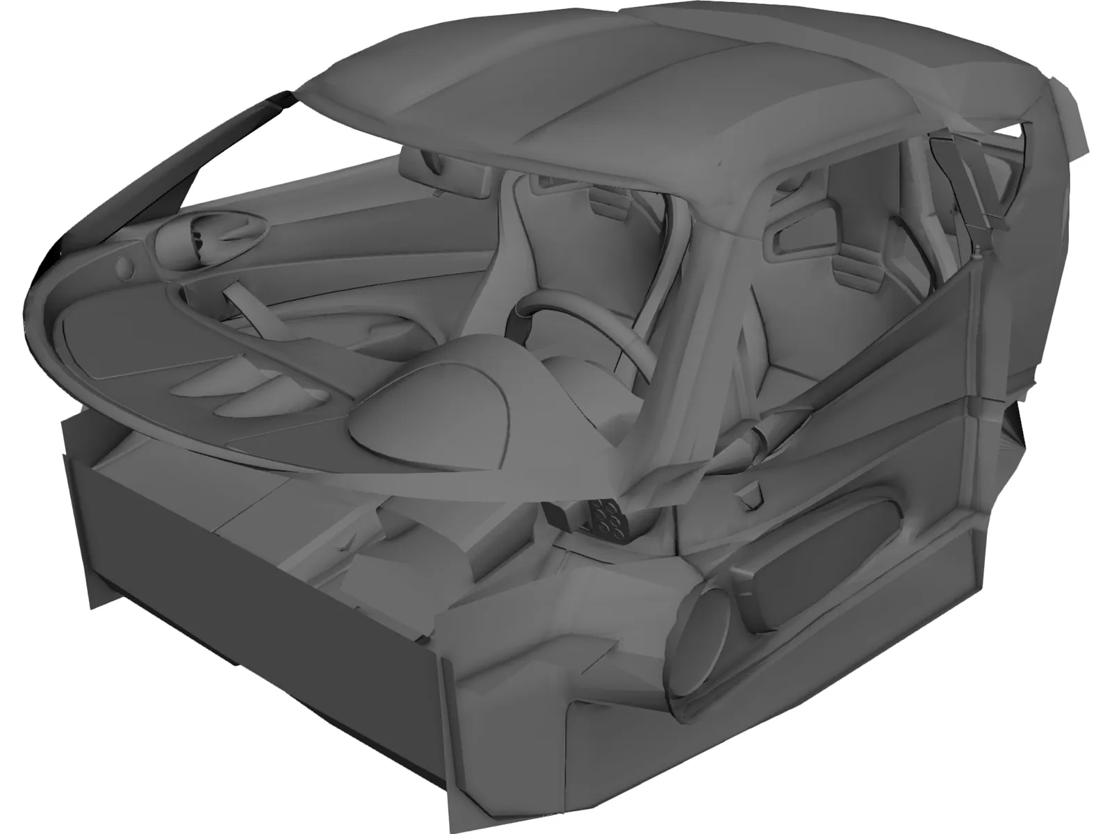 Interior Lotus Evora (2005) 3D Model main preview