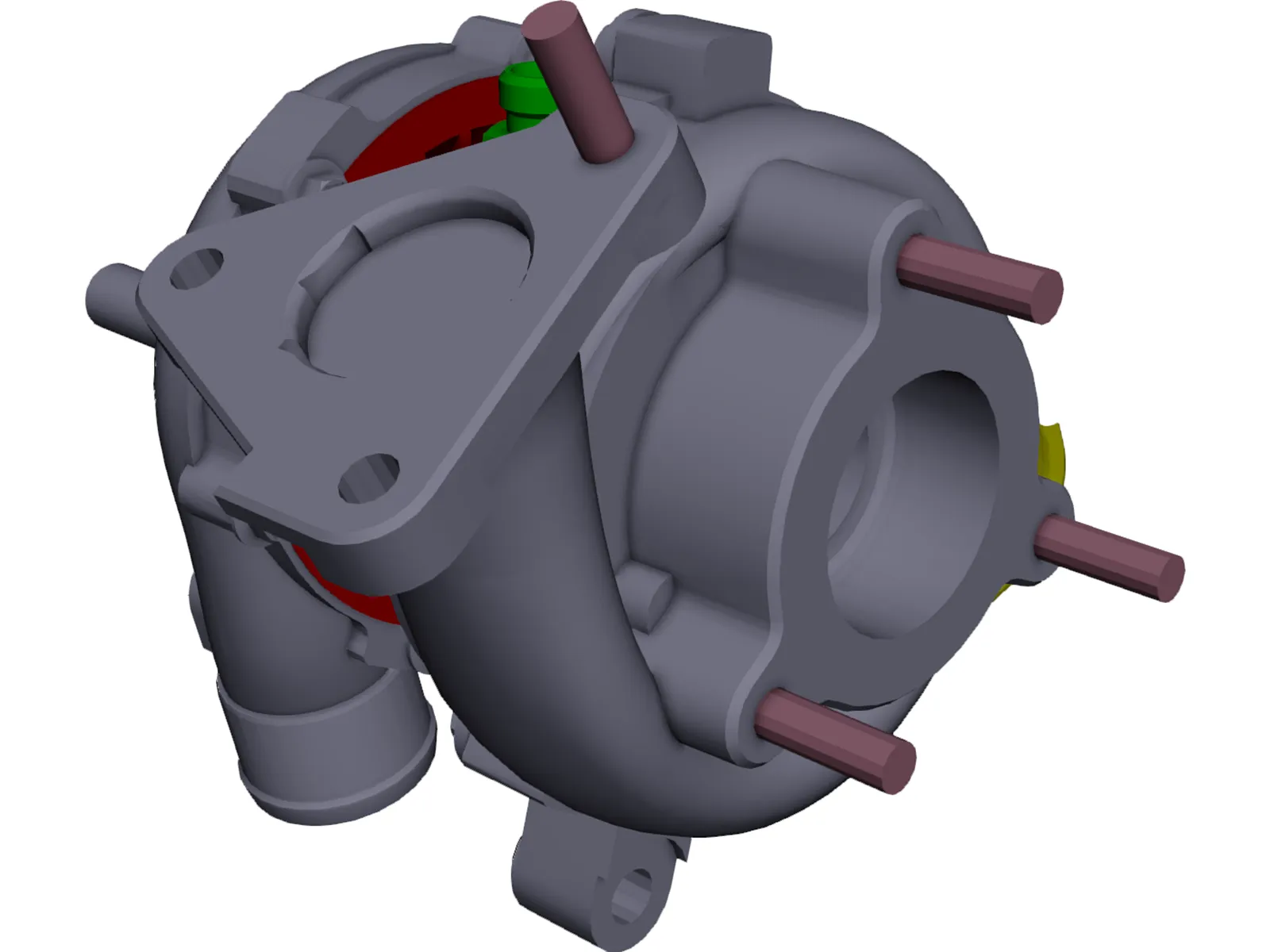 Garrett GT15 Turbocharger 3D Model main preview