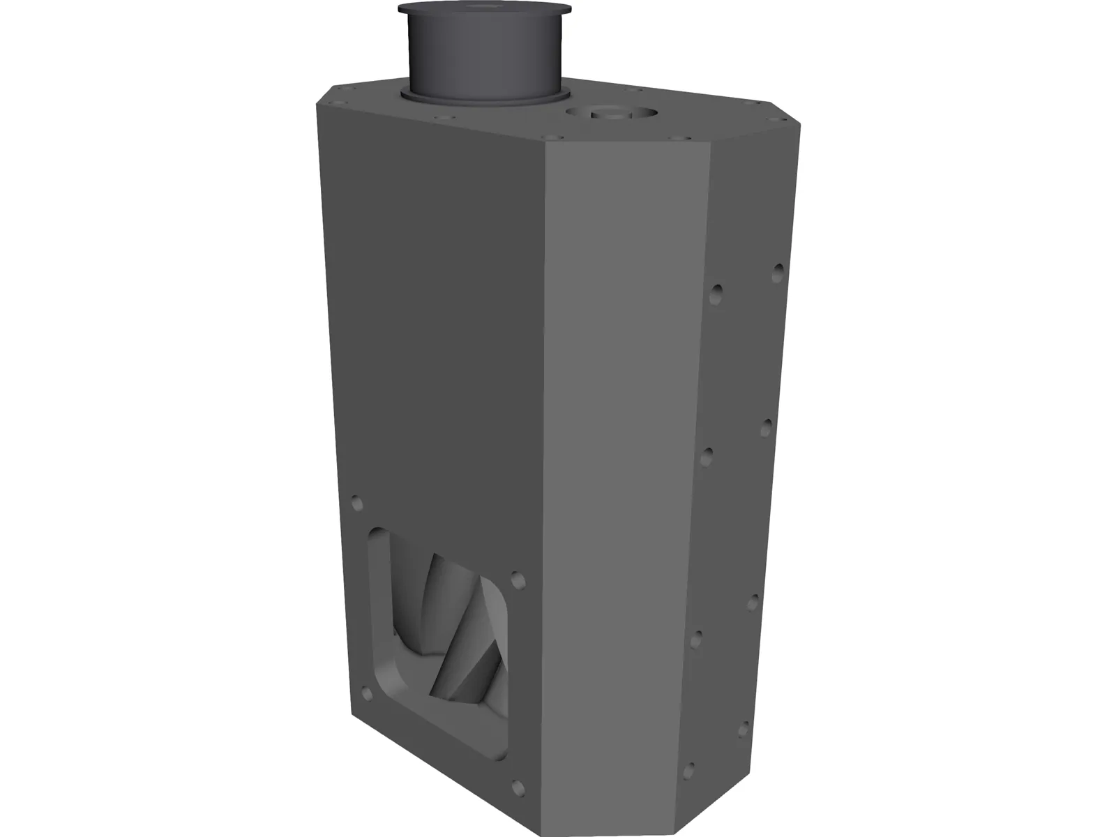 Twin Screw Supercharger 3D Model main preview