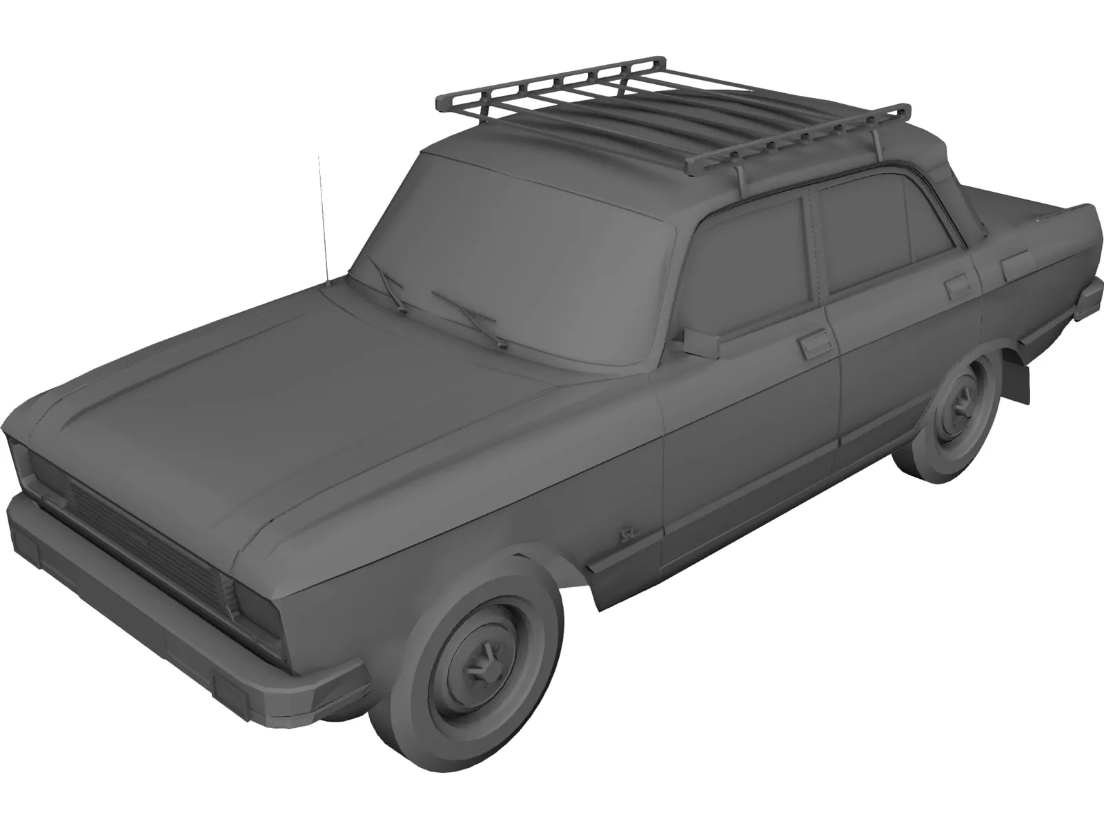 AZLK Moskvich 2140 SL 3D Model main preview