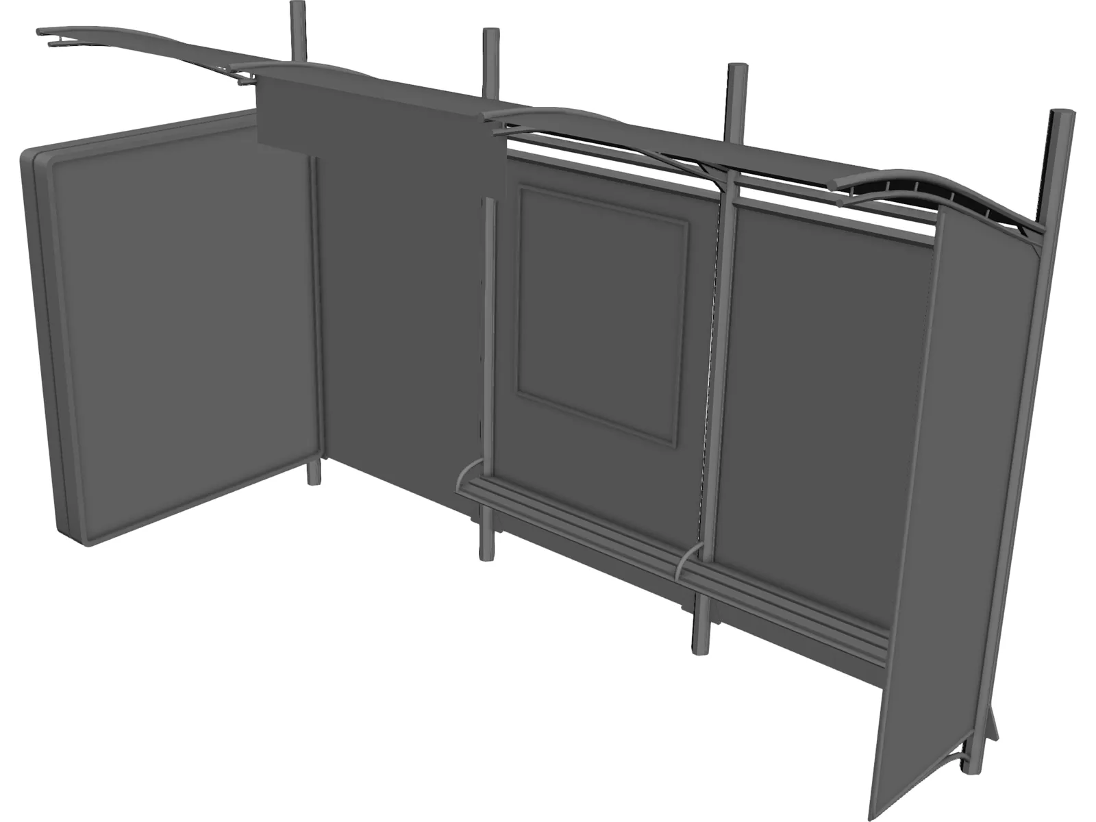 Bus Stop 3D Model main preview