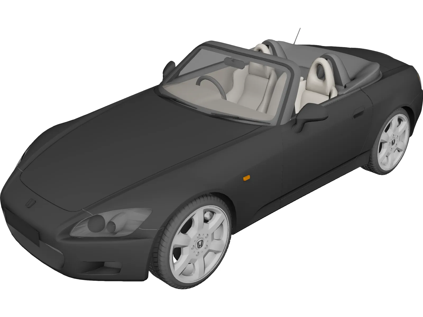 Honda S2000 3D Model main preview