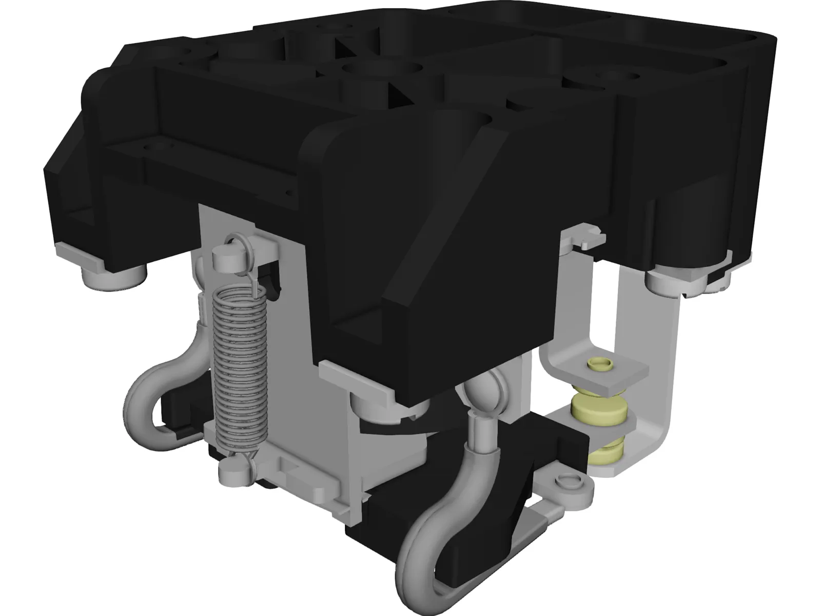 Schneider Power Relay DPDT 199AX-15 3D Model main preview