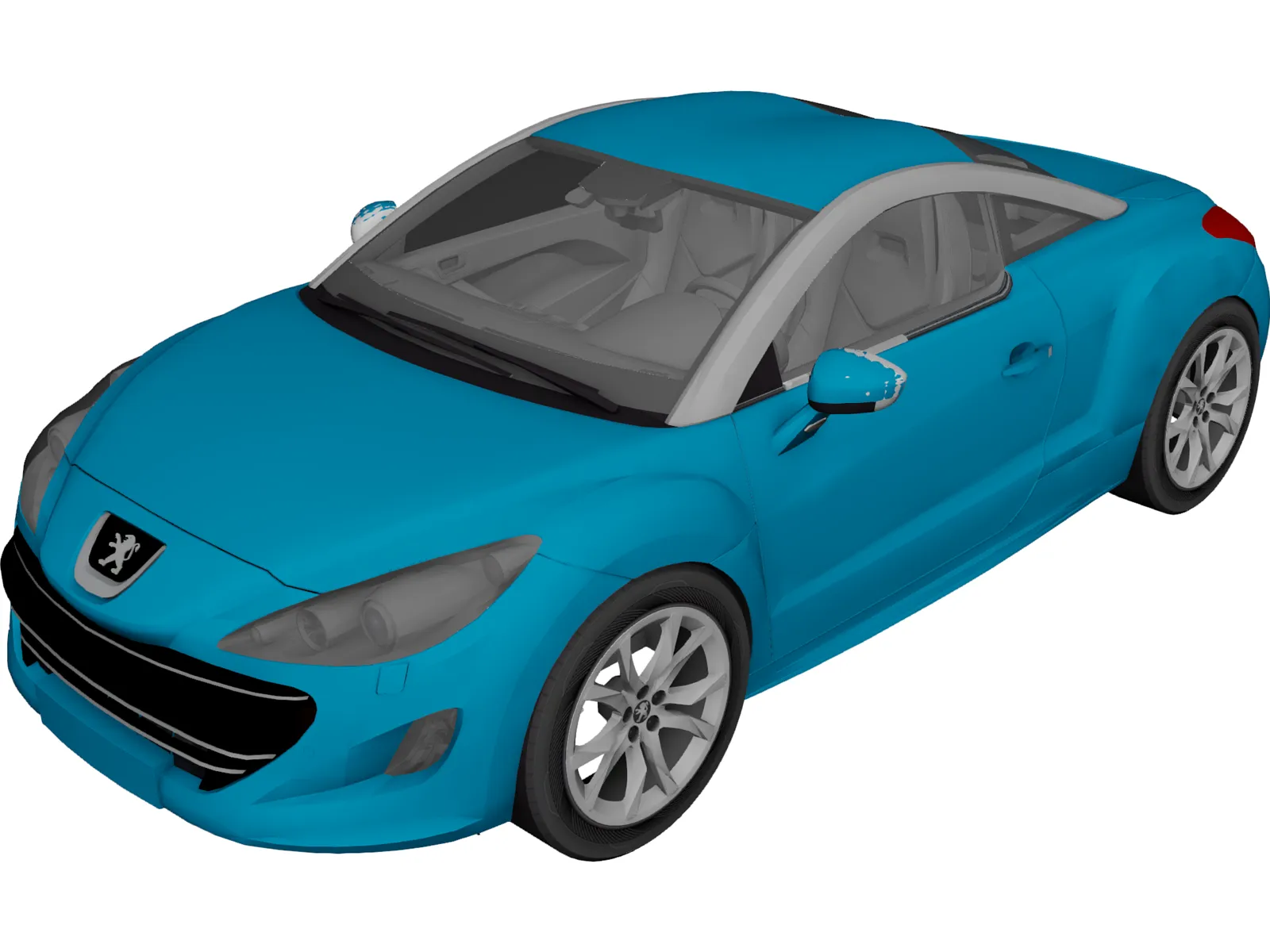 Peugeot RCZ 3D Model main preview