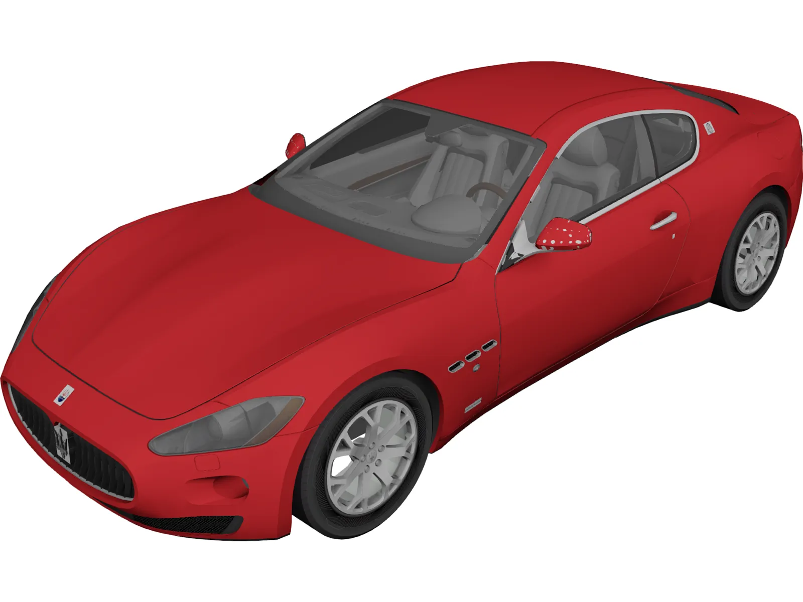 Maserati Granturismo 3D Model main preview