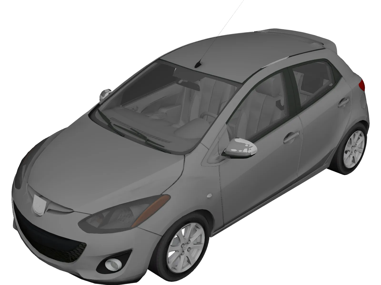 Mazda 2 3D Model main preview