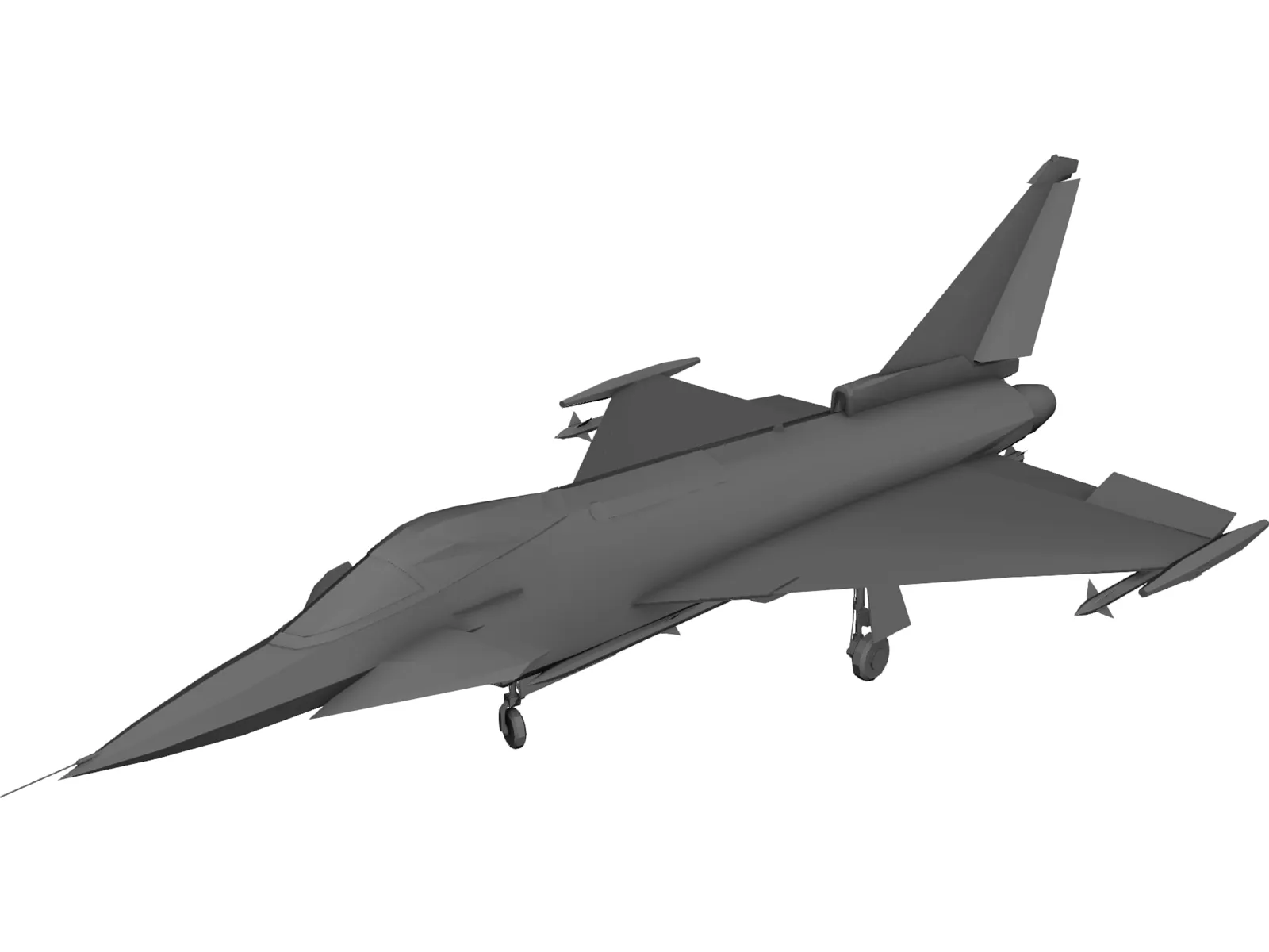 Eurofighter 2000 3D Model main preview