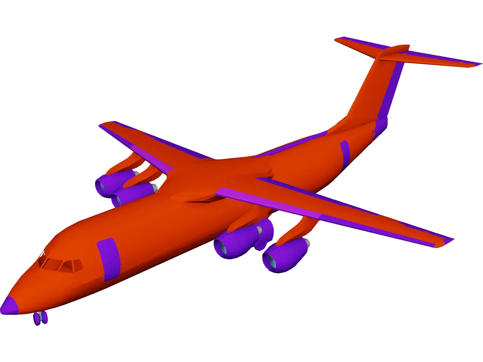 British Aerospace BAe 146 3D Model main preview