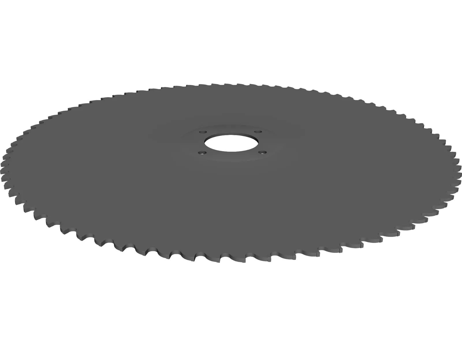 Table Saw Blade 10 inch 3D Model main preview