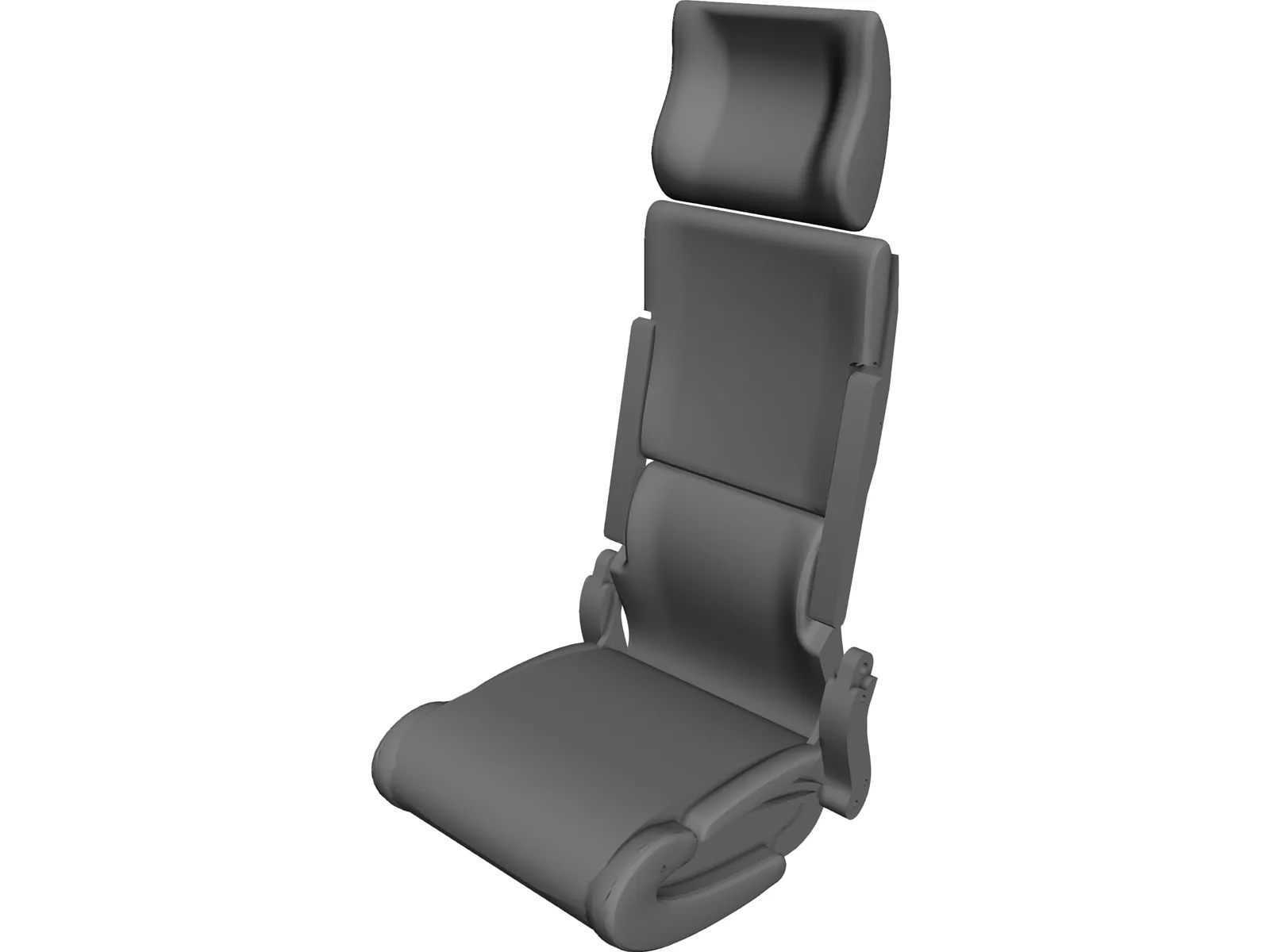 Coach Seat 3D Model main preview