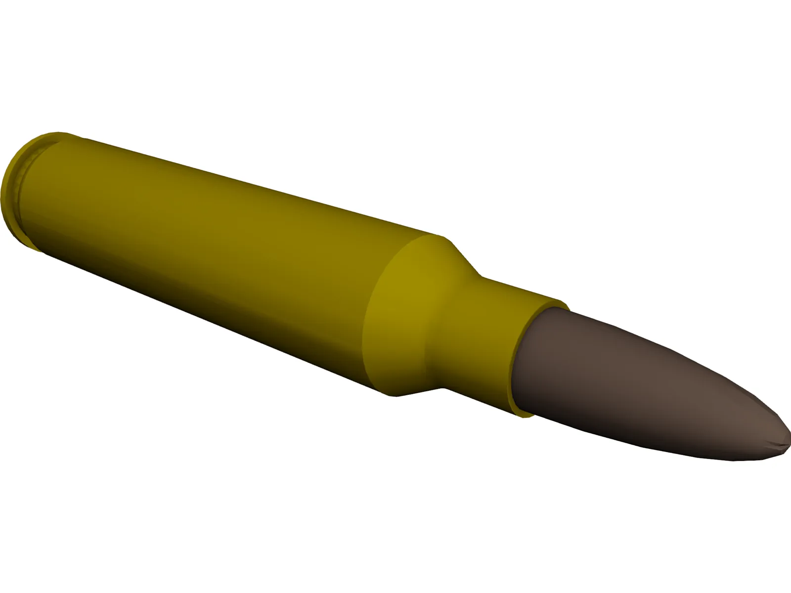 Bullet 5.56 45mm NATO 3D Model main preview