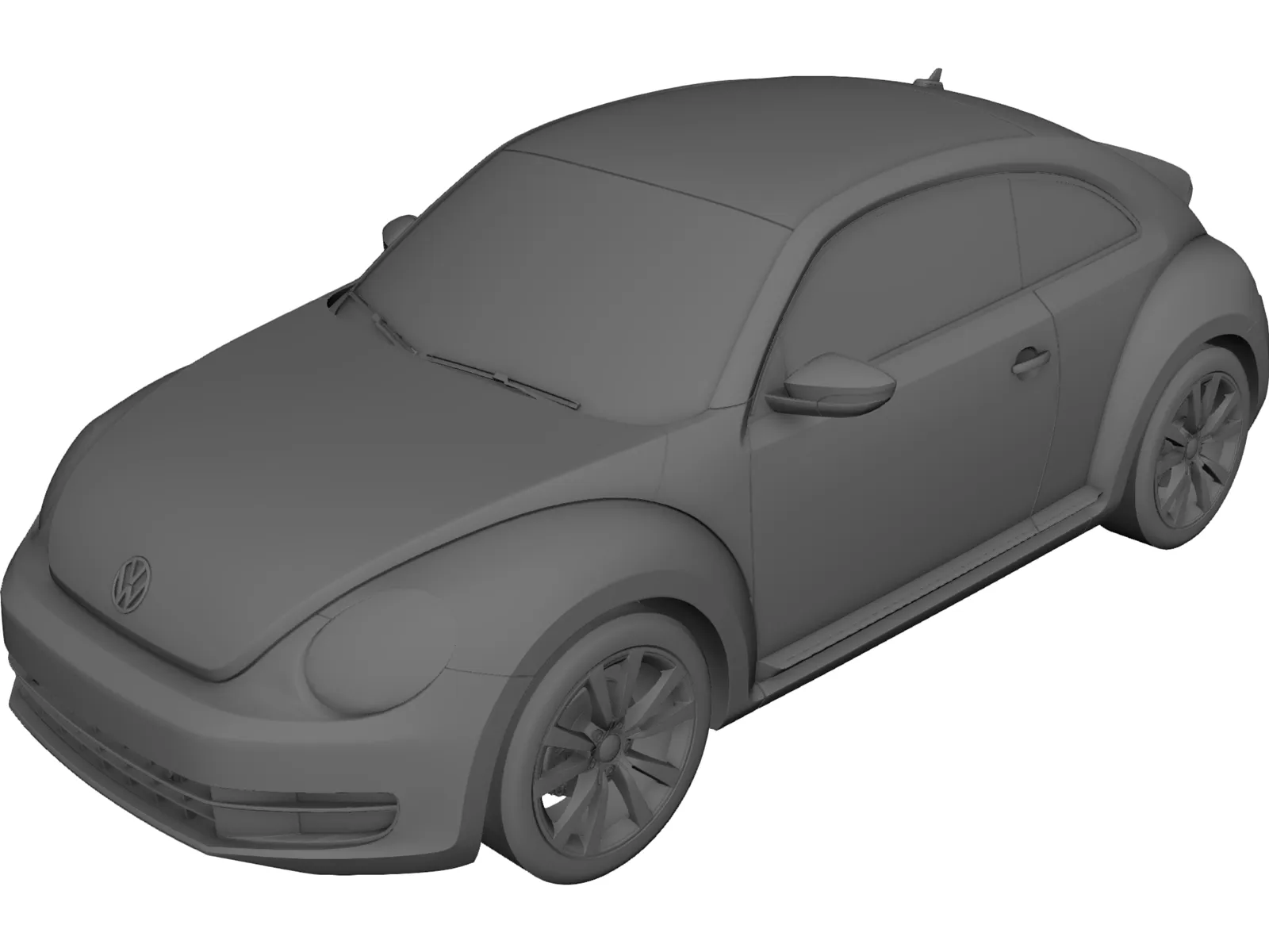 Volkswagen Beetle 2.0 TSi 3D Model main preview