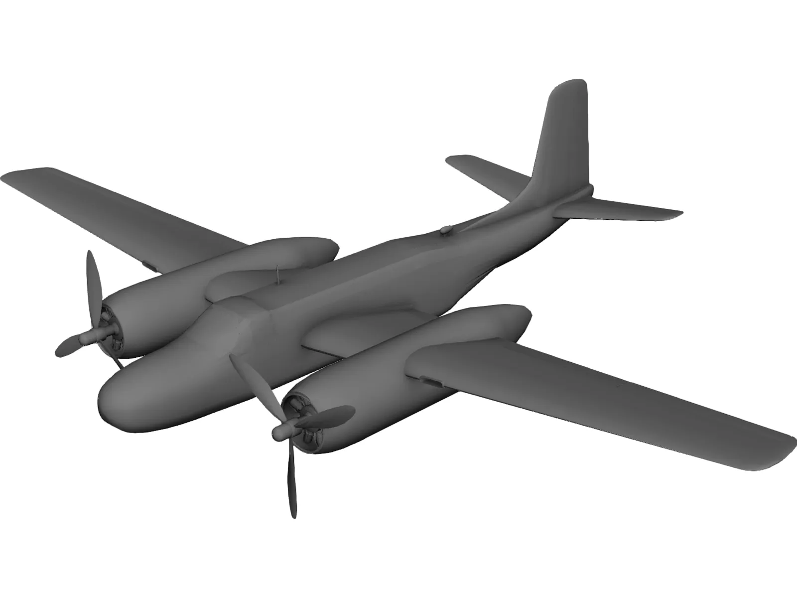 Douglas A-26 Invader 3D Model main preview