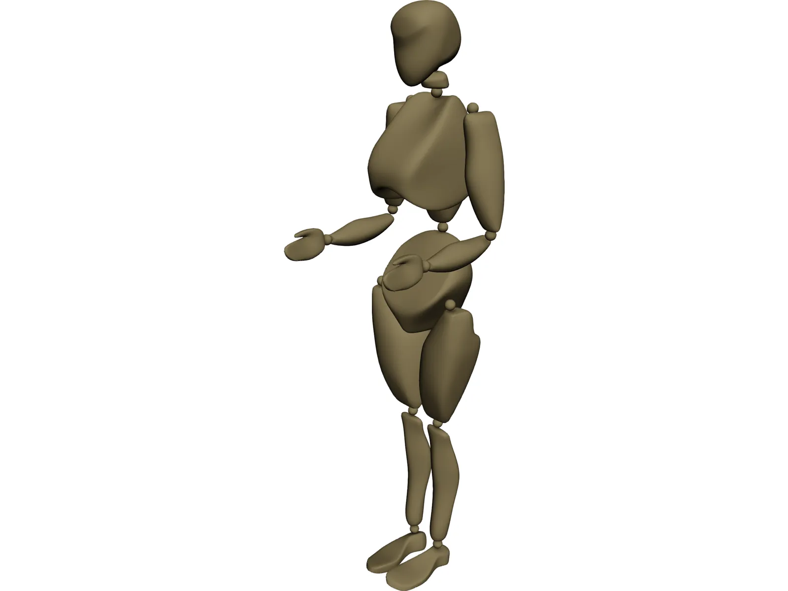 Mannequin 3D Model main preview