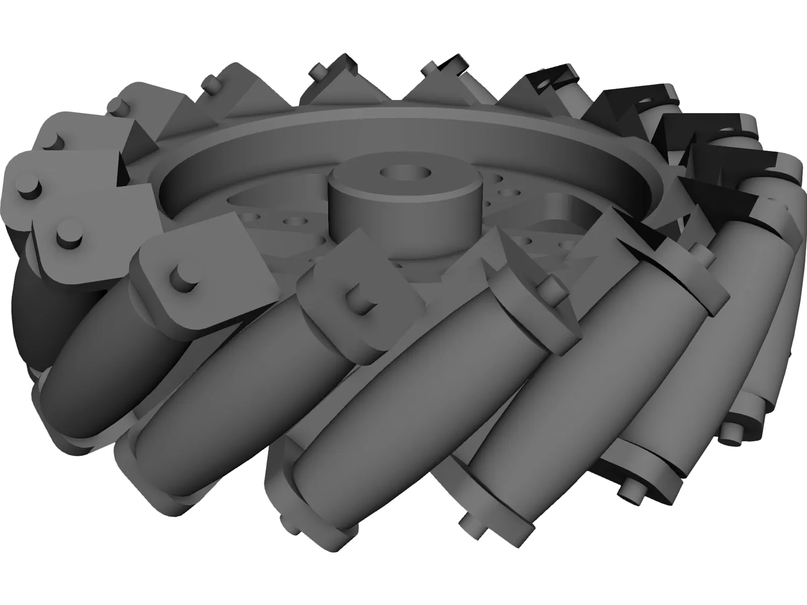 Mecanum Wheel 3D Model main preview