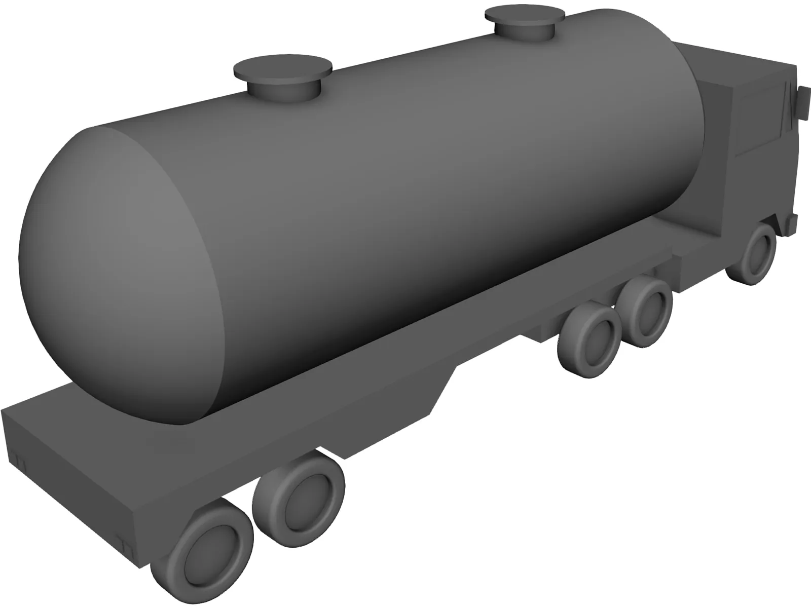 Cement Truck 3D Model main preview