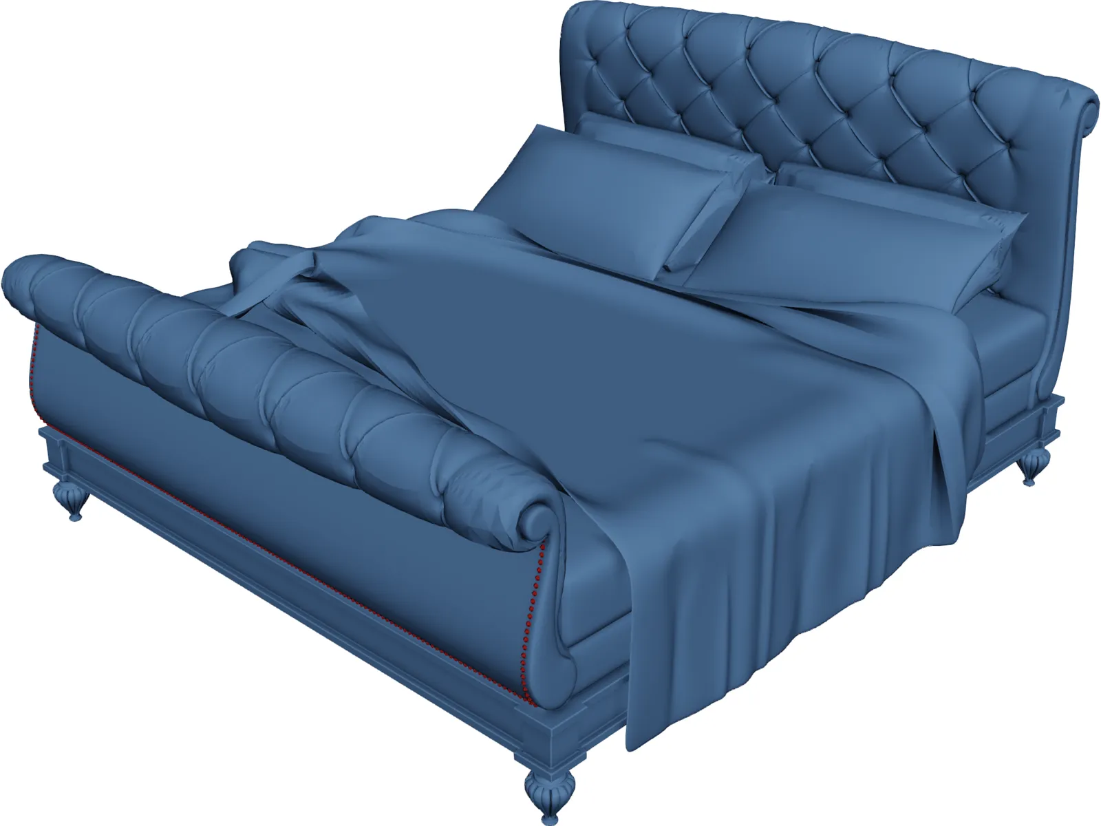 Bed 3D Model main preview