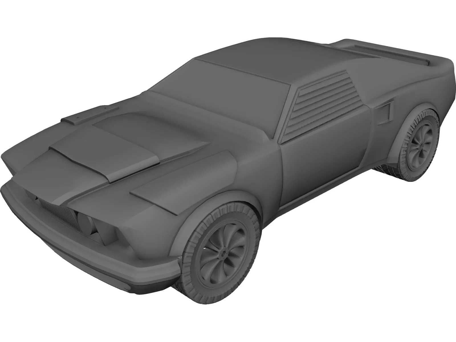 Ford Mustang Eliminator (1969) 3D Model main preview