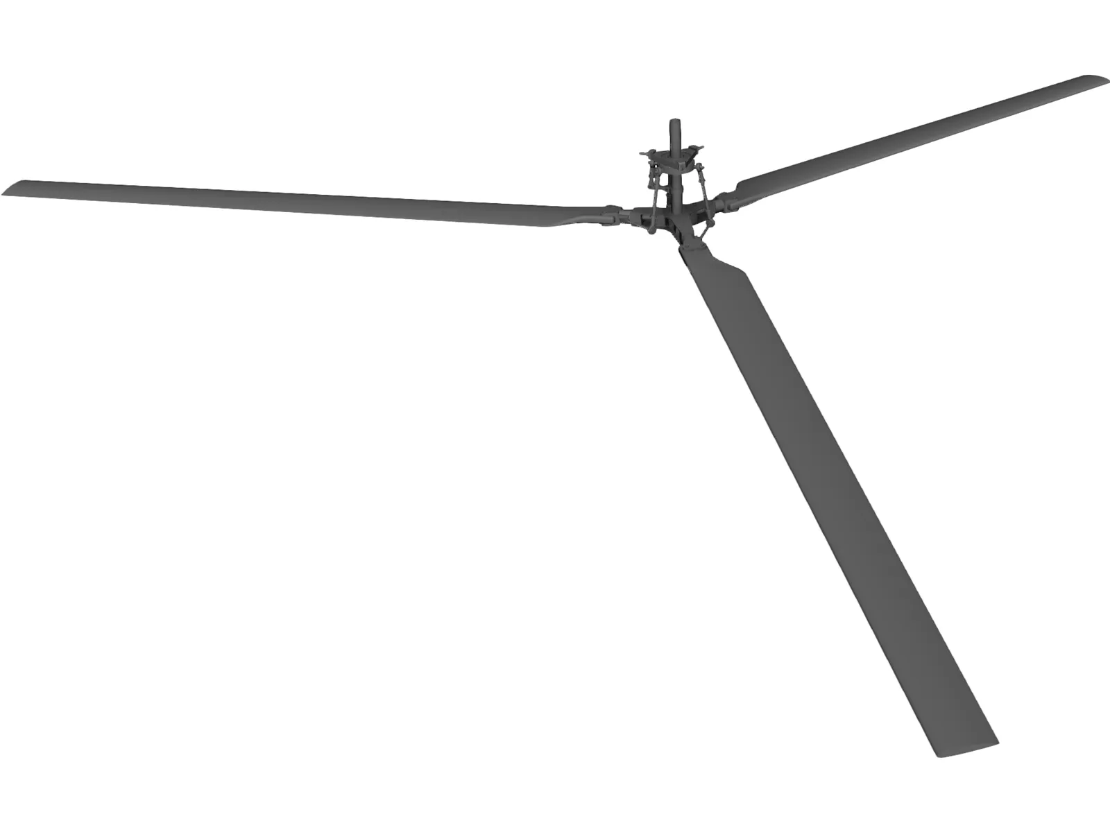 Helicopter Rotor 3D Model main preview