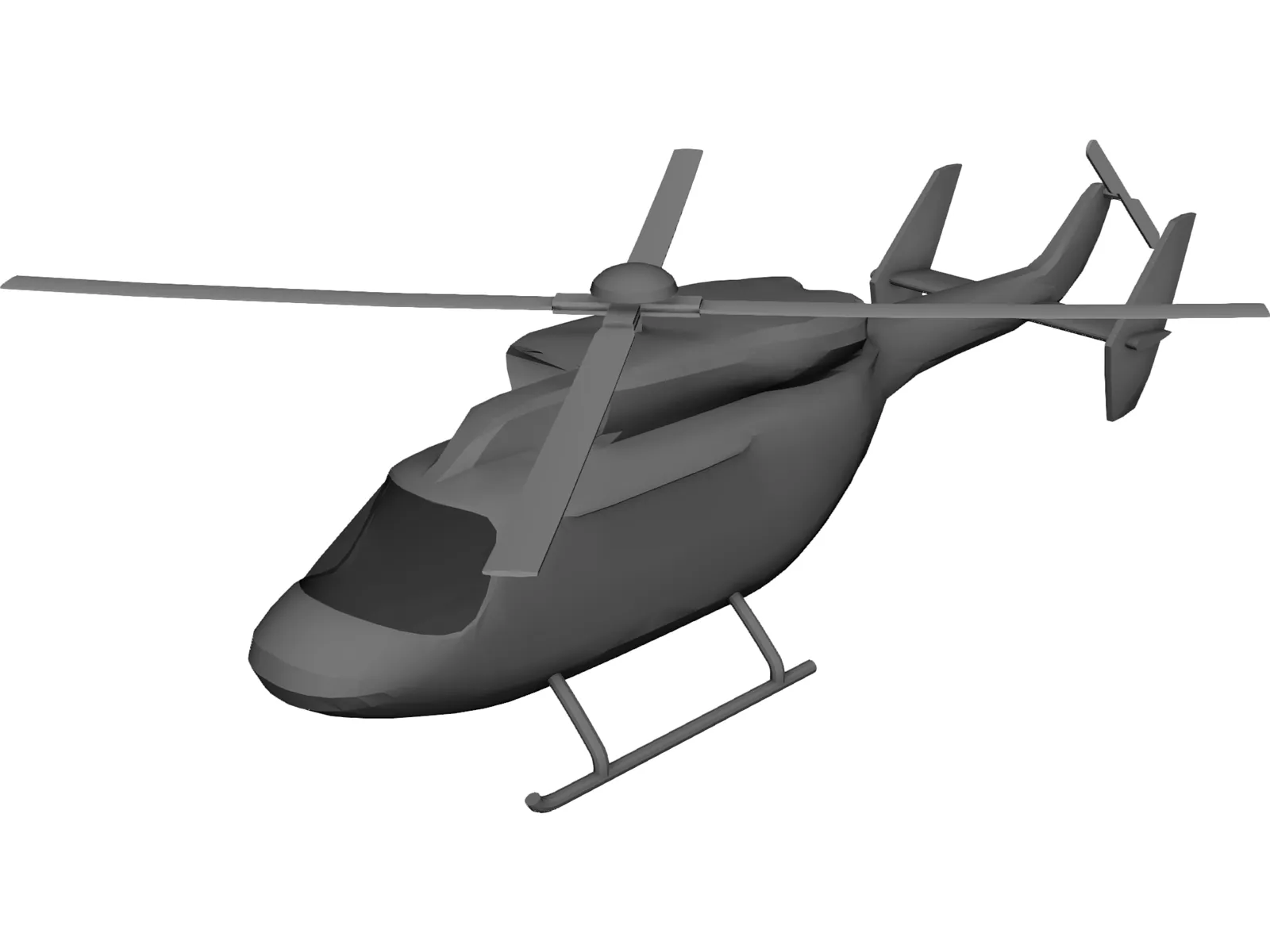 Eurocopter BK-117 3D Model main preview